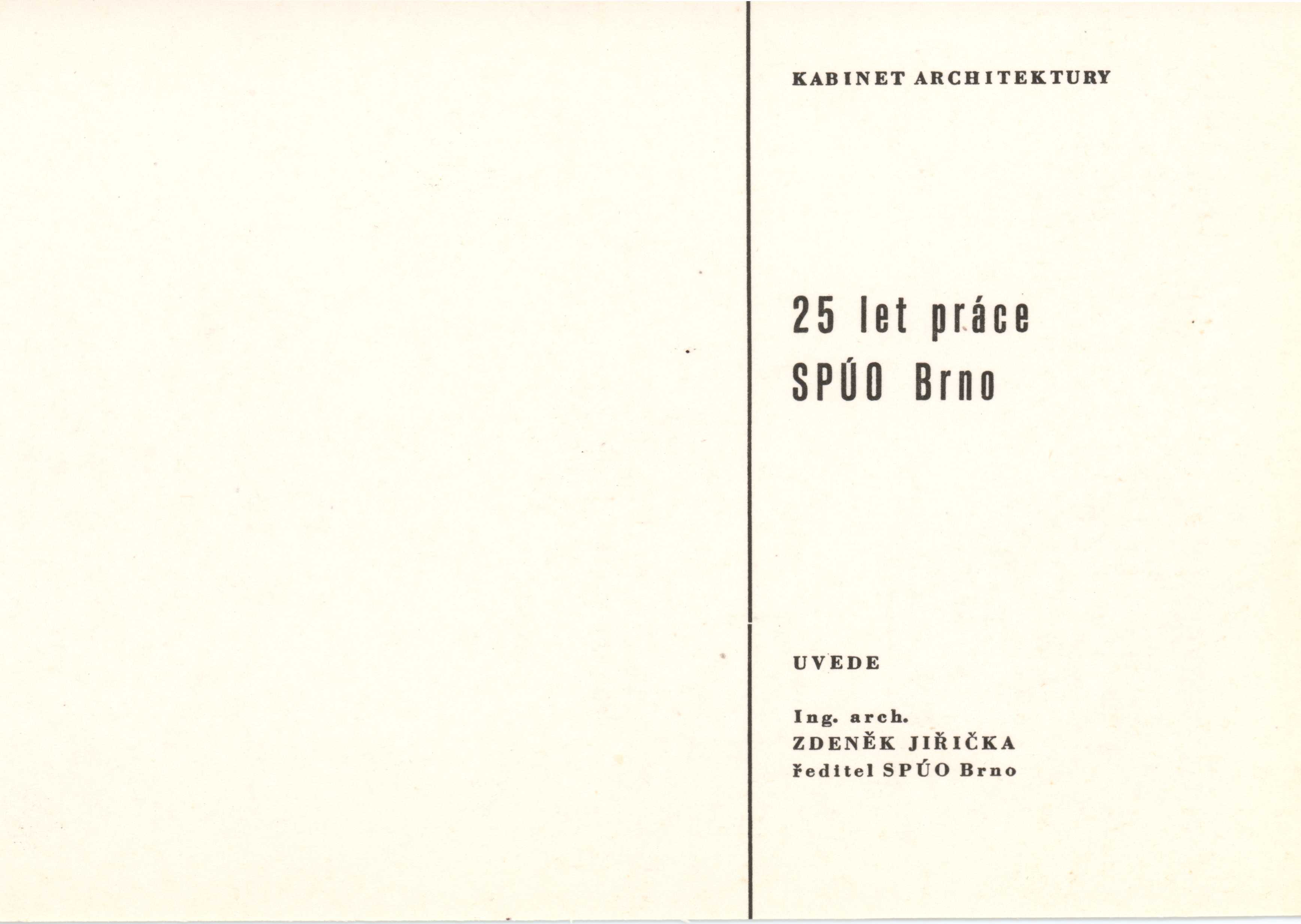 25 let práce SPÚO Brno
