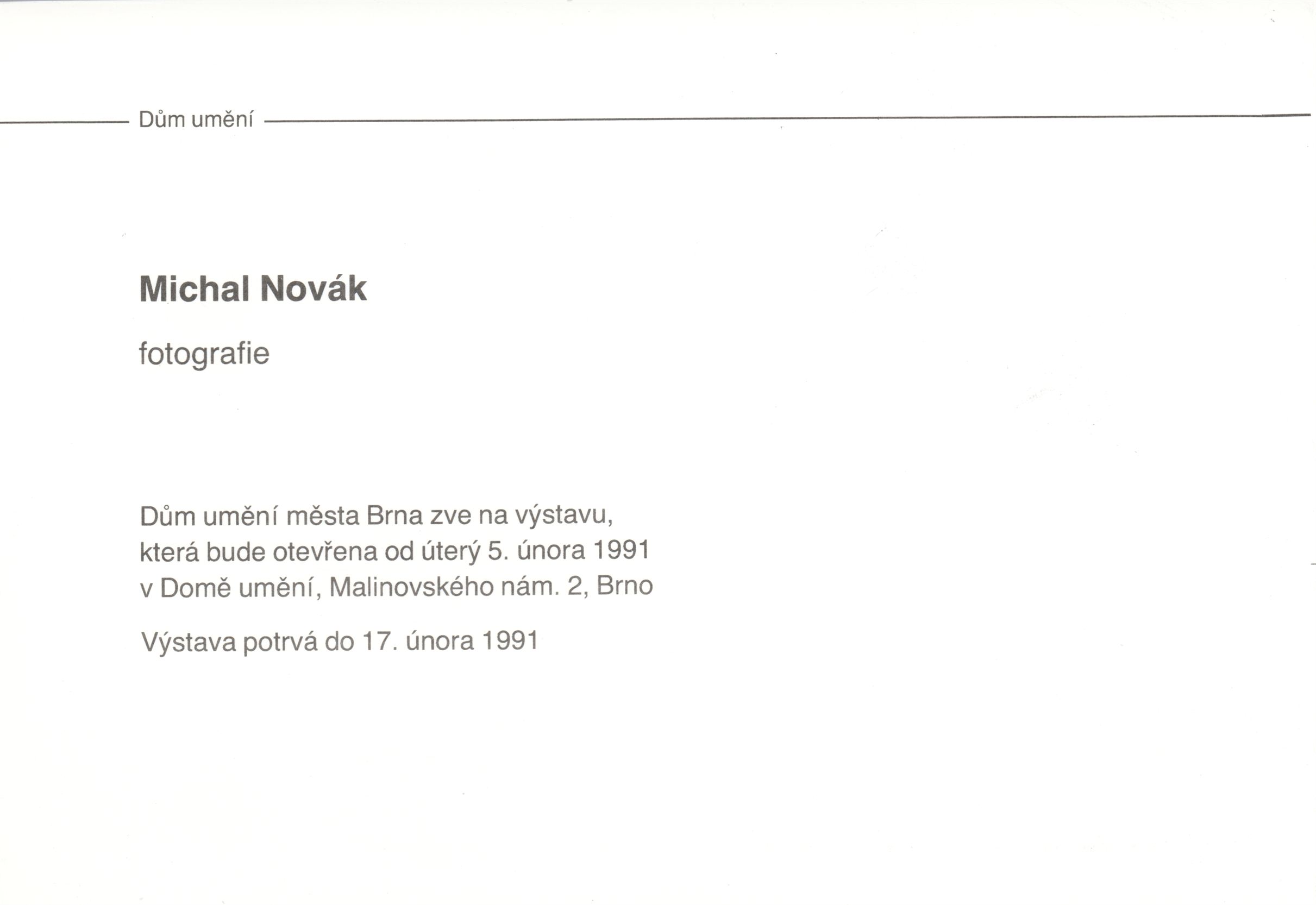 Michal Novák – fotografie