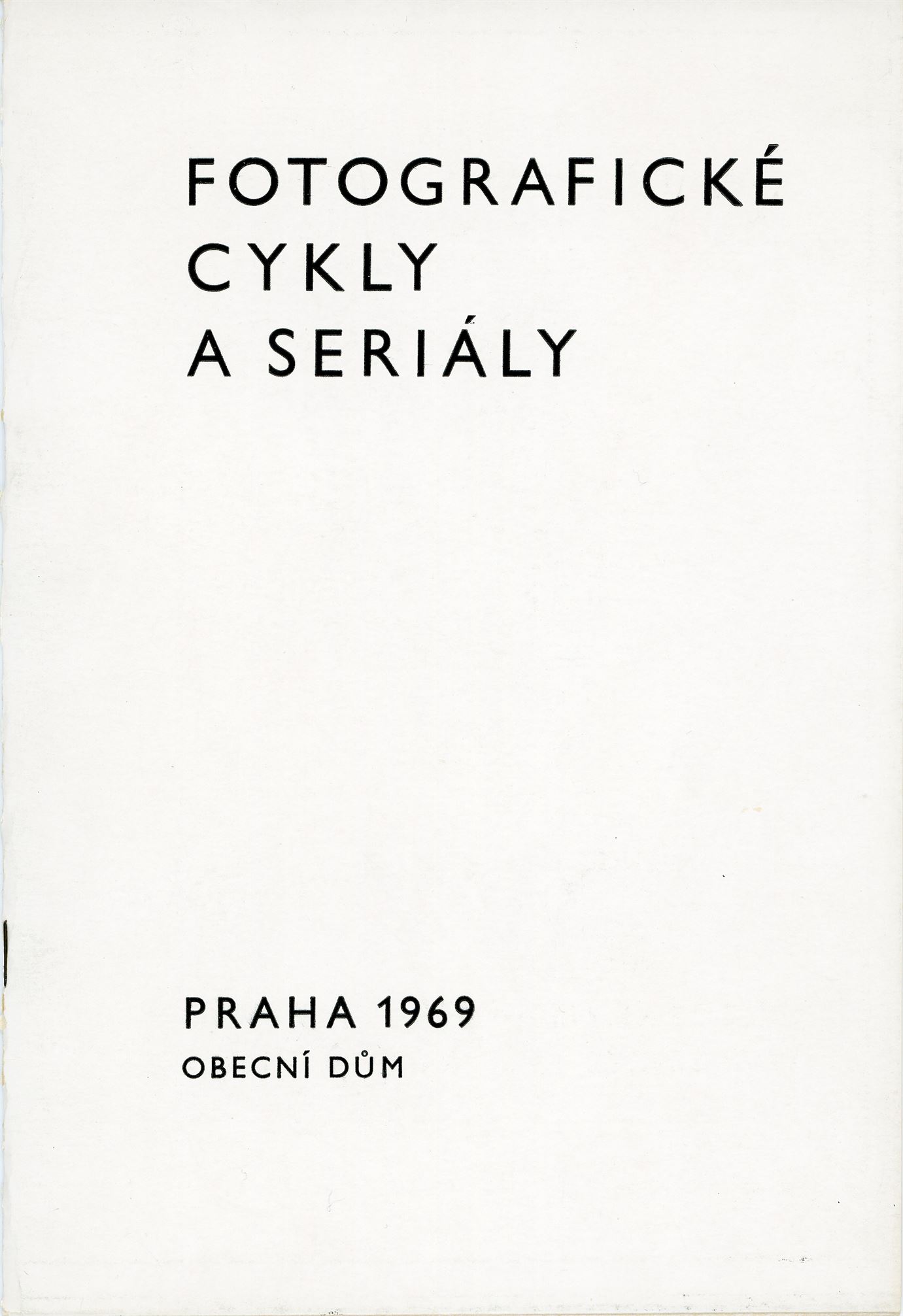 Fotografické cykly a&nbsp;seriály