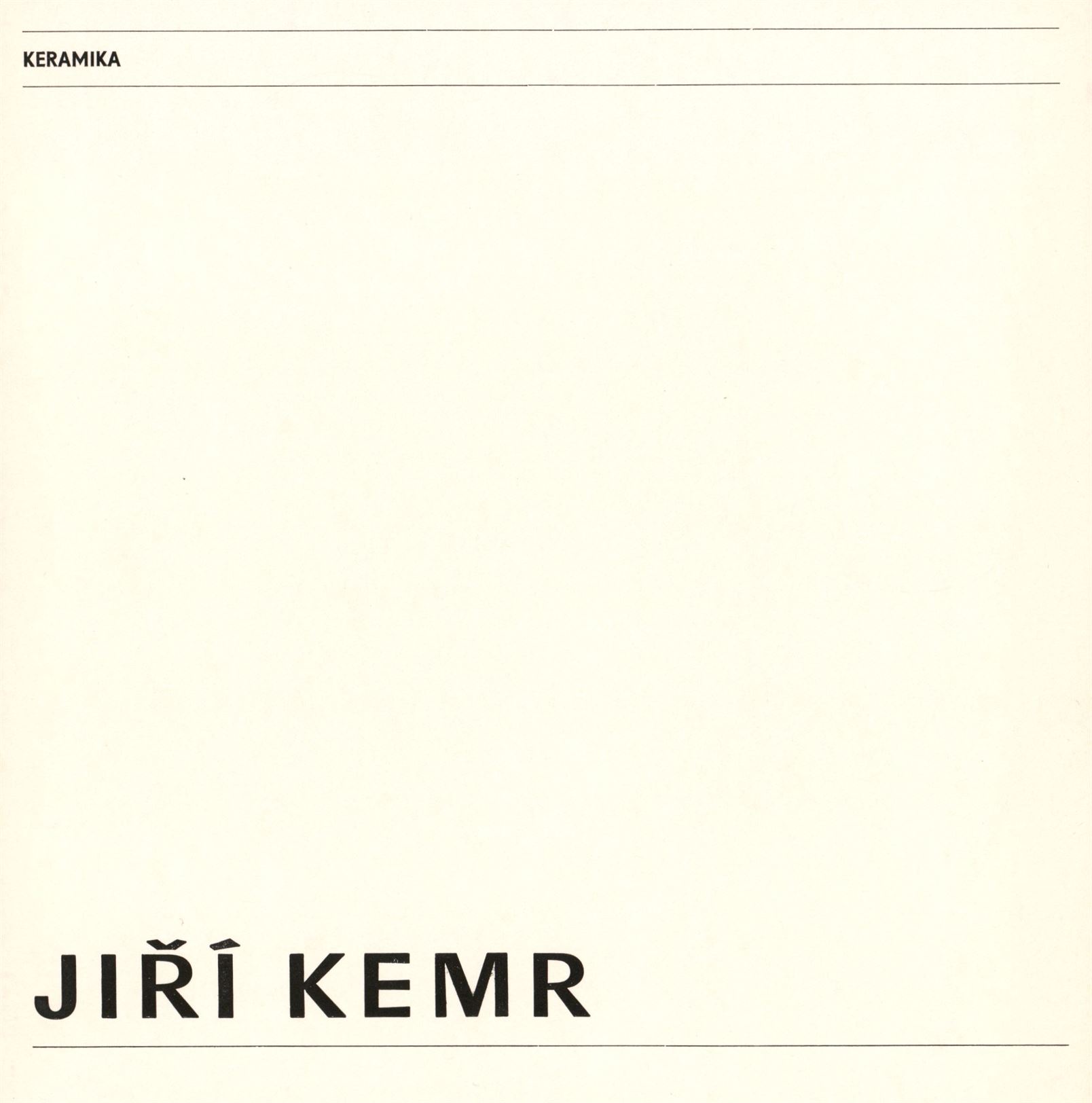 Jiří Kemr – keramika