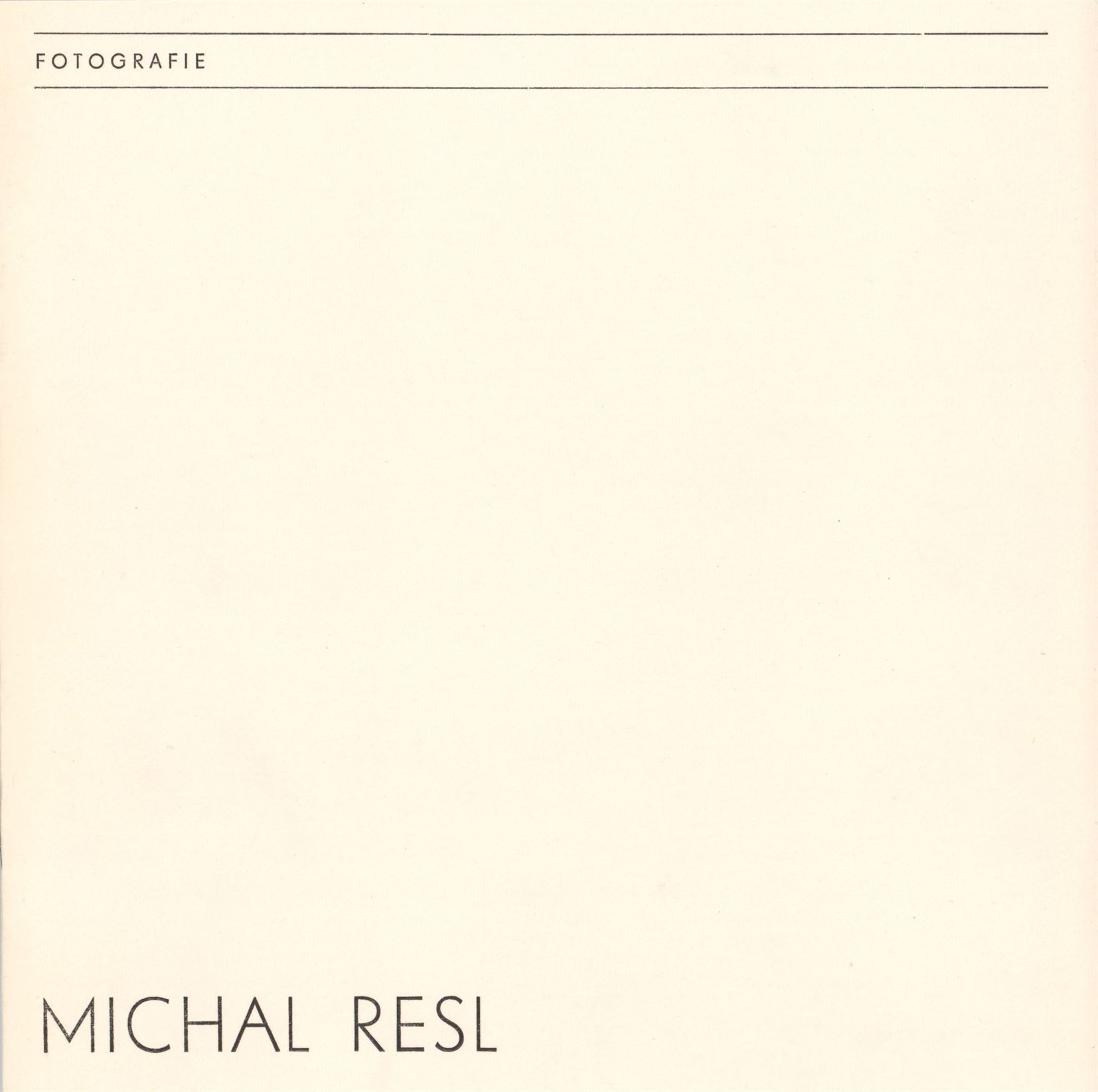 Michal Resl – fotografie