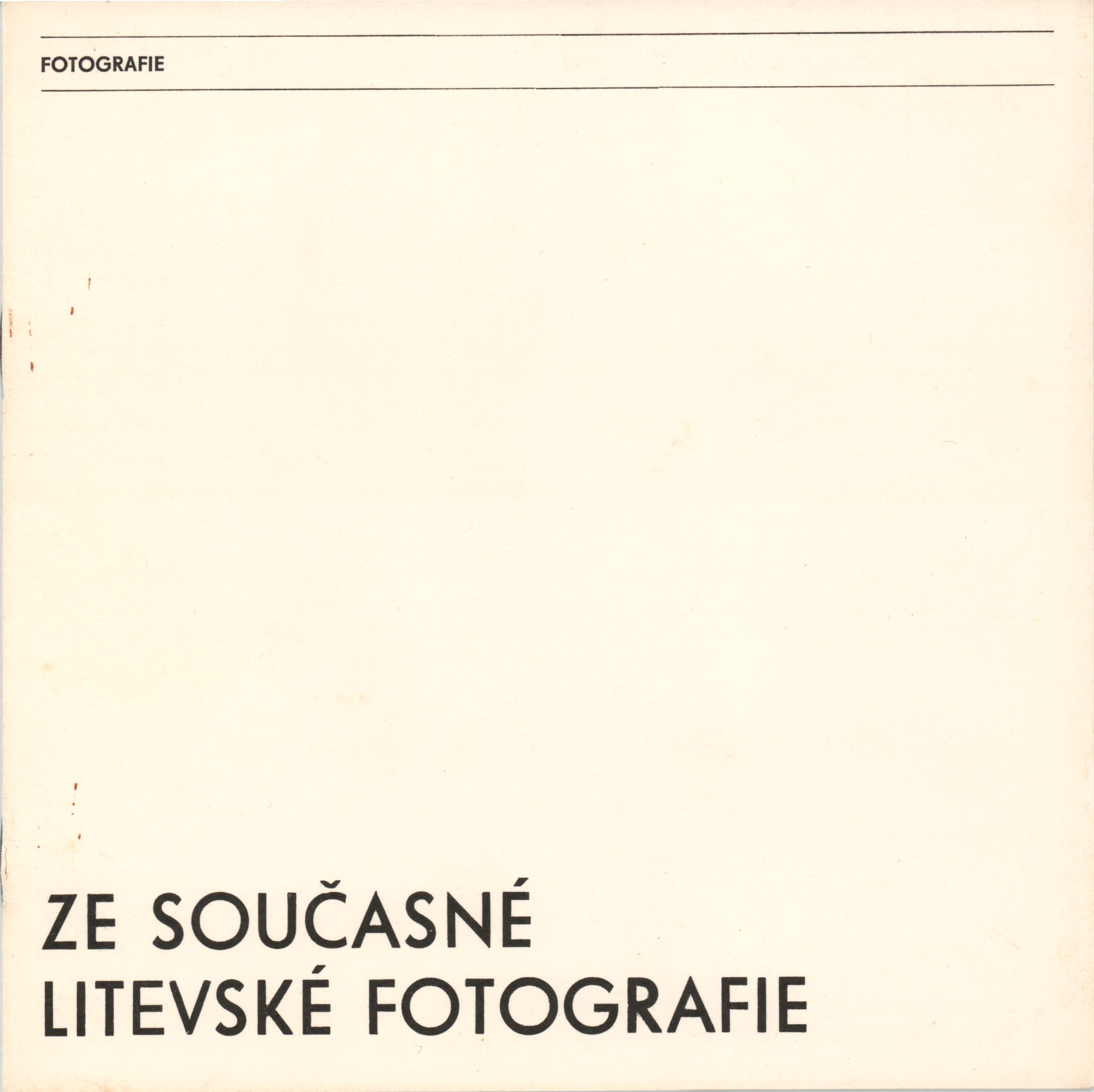Ze současné litevské fotografie