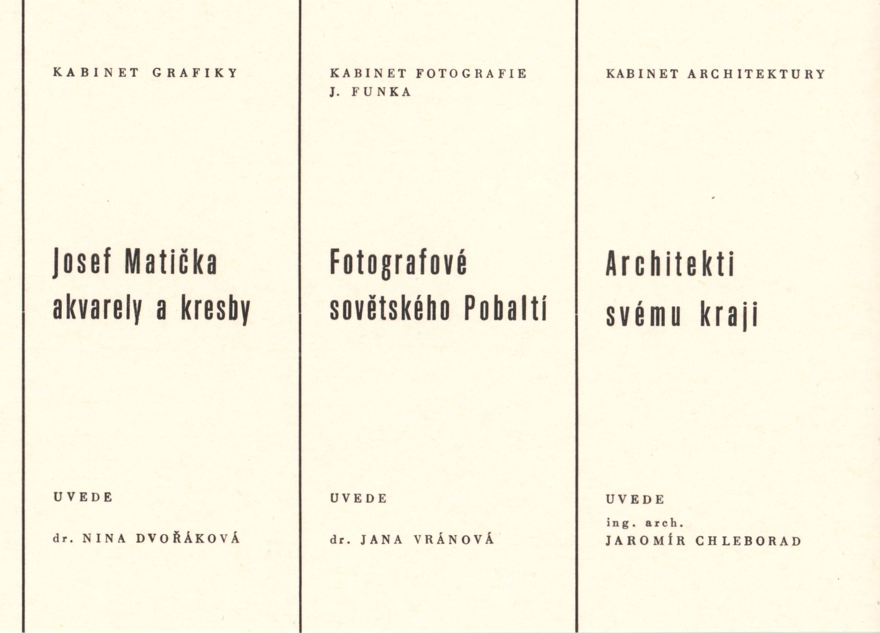 Josef Matička – akvarely a&nbsp;kresby