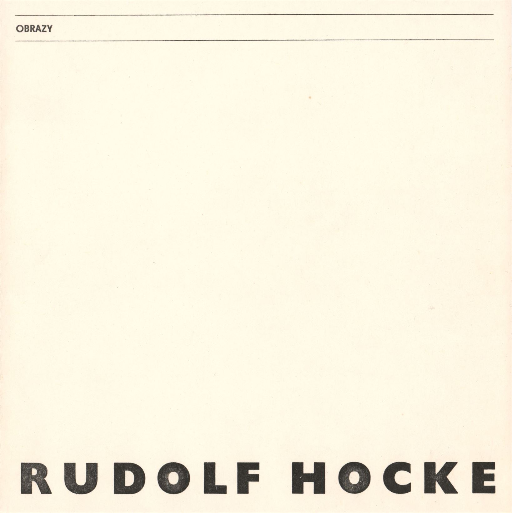 Rudolf Hocke – obrazy, kresby