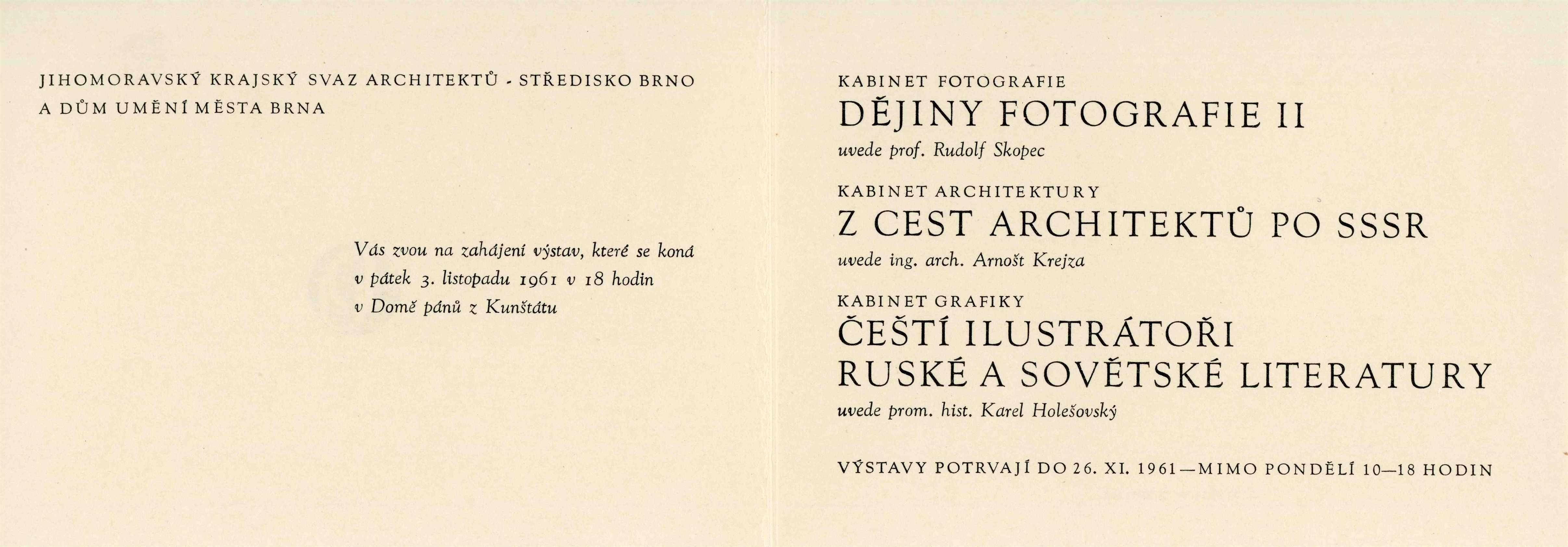 Z cest architektů po SSSR