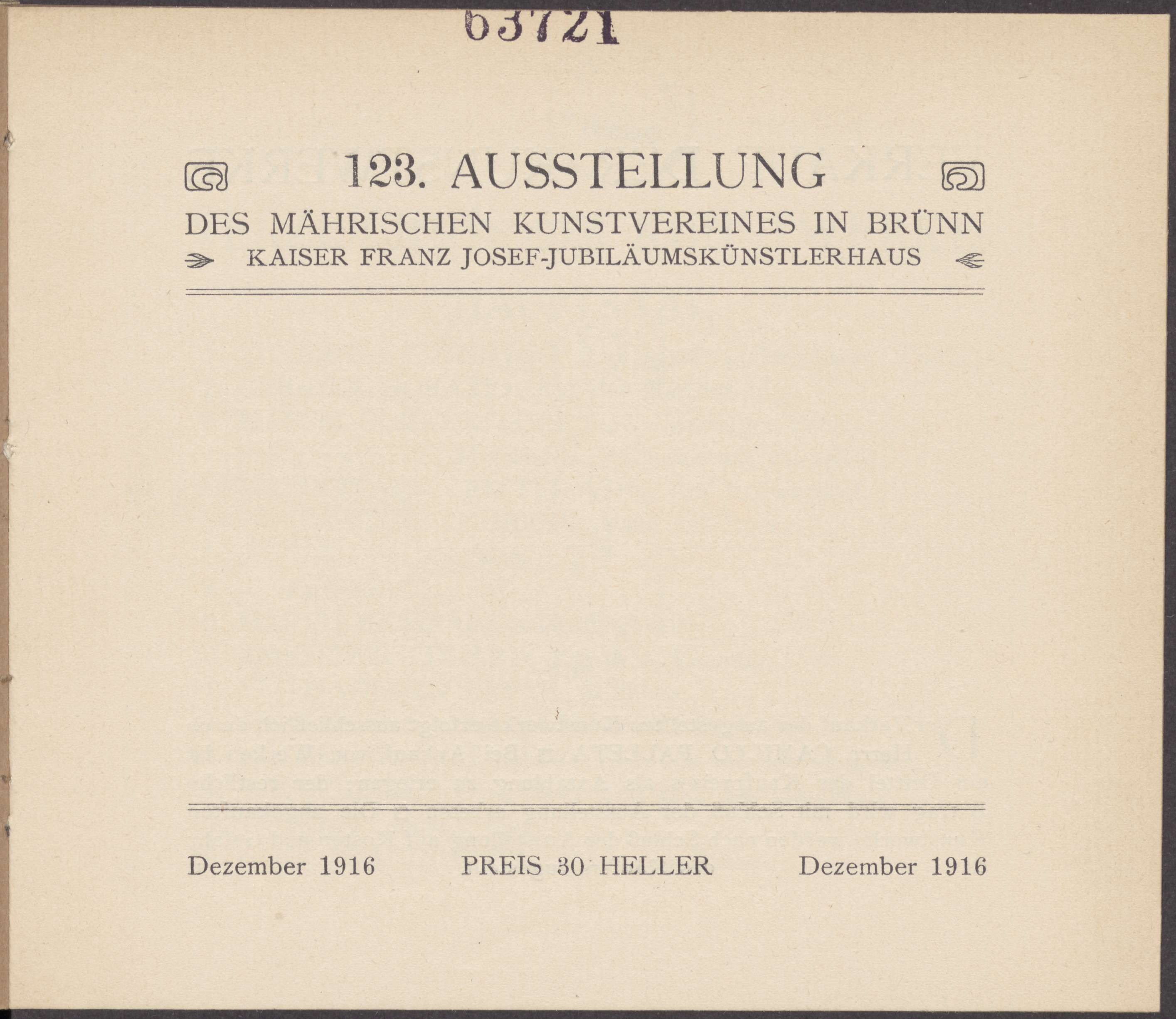 Weihnachtsausstellung (123. výstava)