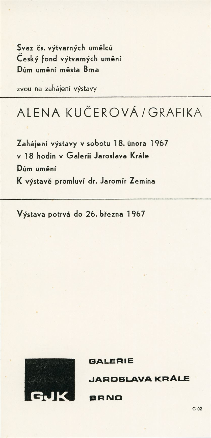 Alena Kučerová – grafika