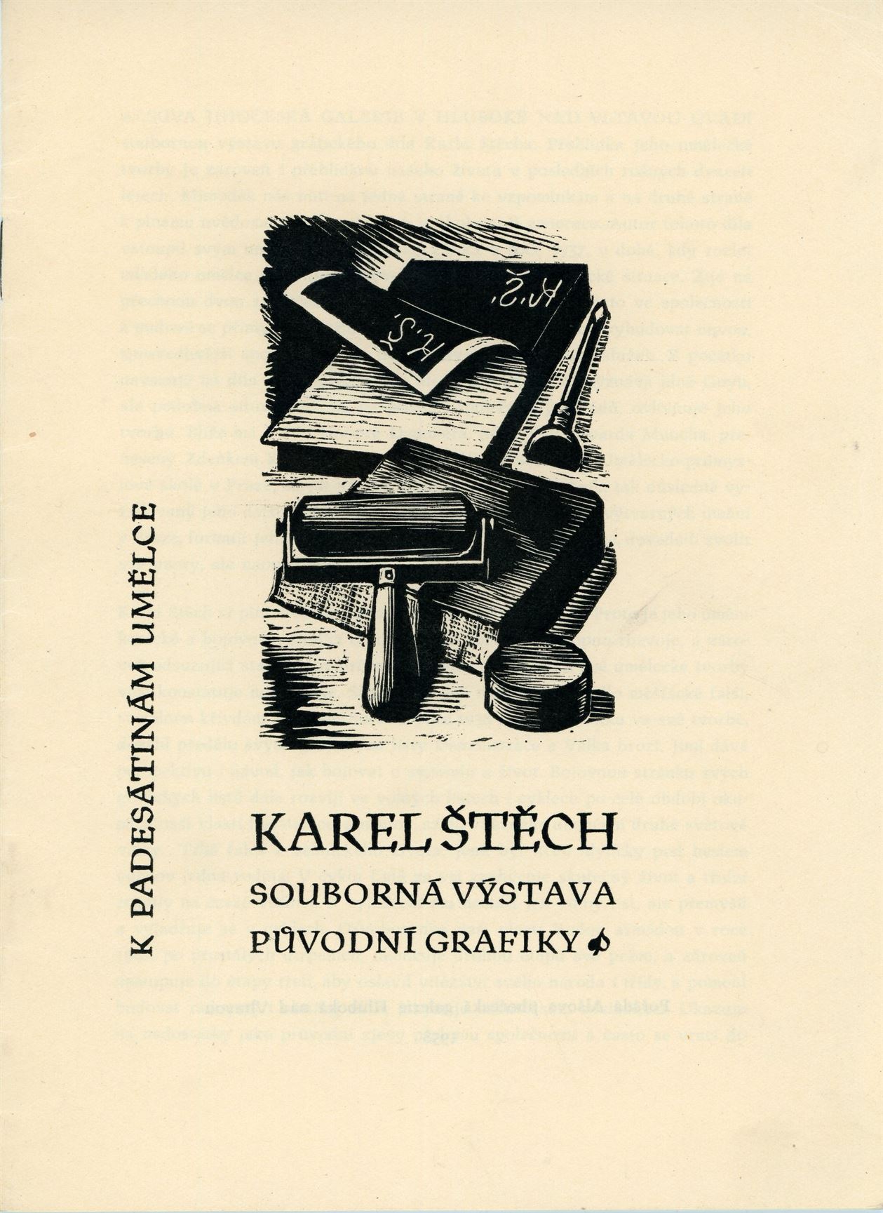 Karel Štech, souborná výstava původní grafiky