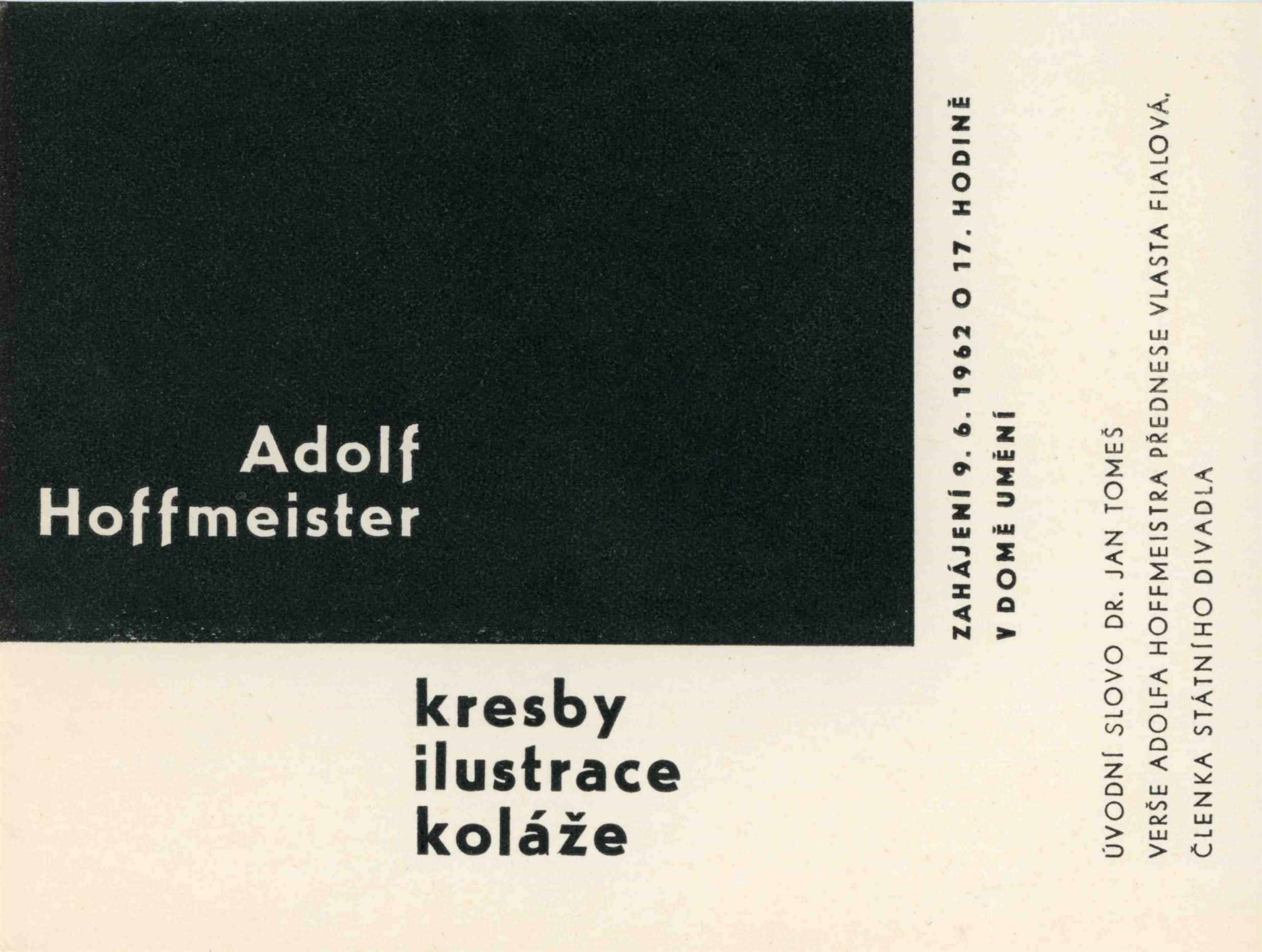 Adolf Hoffmeister. Objevy metodou smíchu – kresby, ilustrace, kvaše, oleje