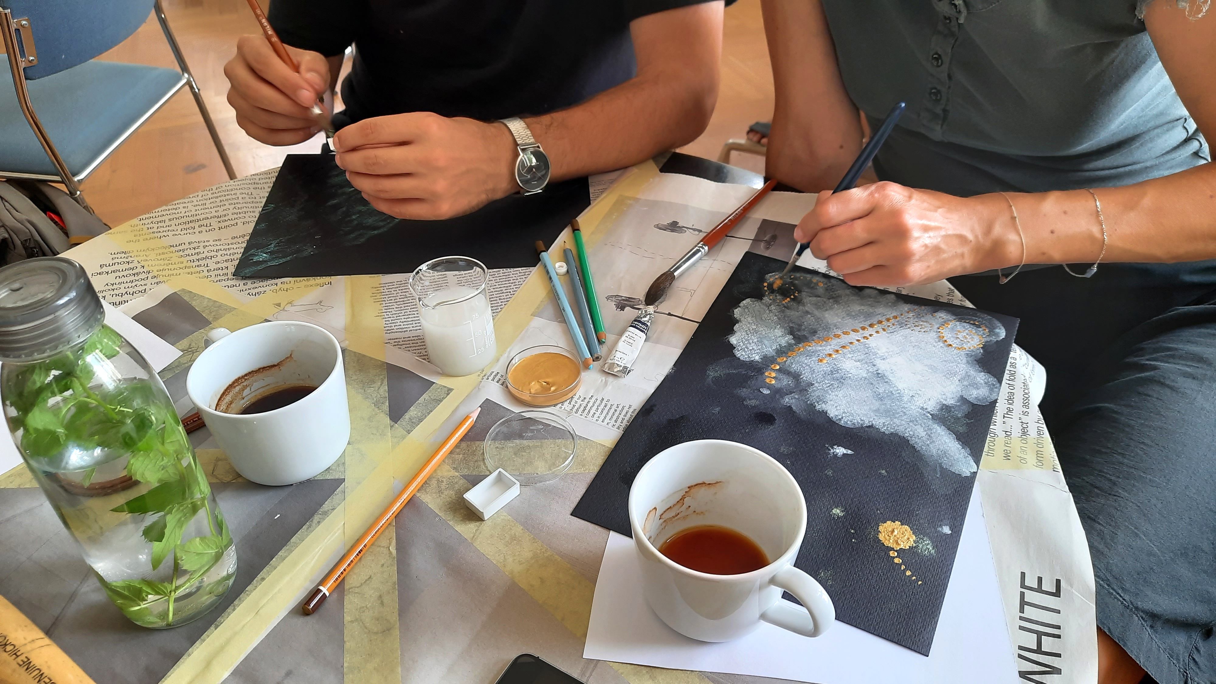 Společné kreslení s&nbsp;Vladimírem Havlíkem a&nbsp;Barborou Klímovou