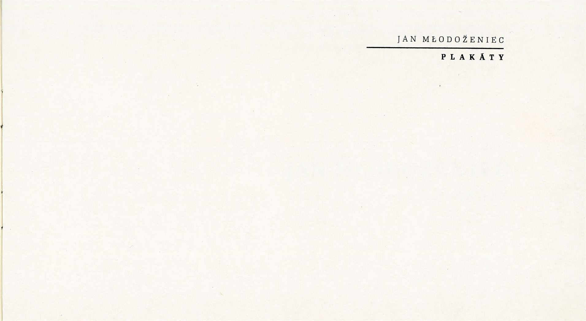 Jan Mlodoženiec – plakáty