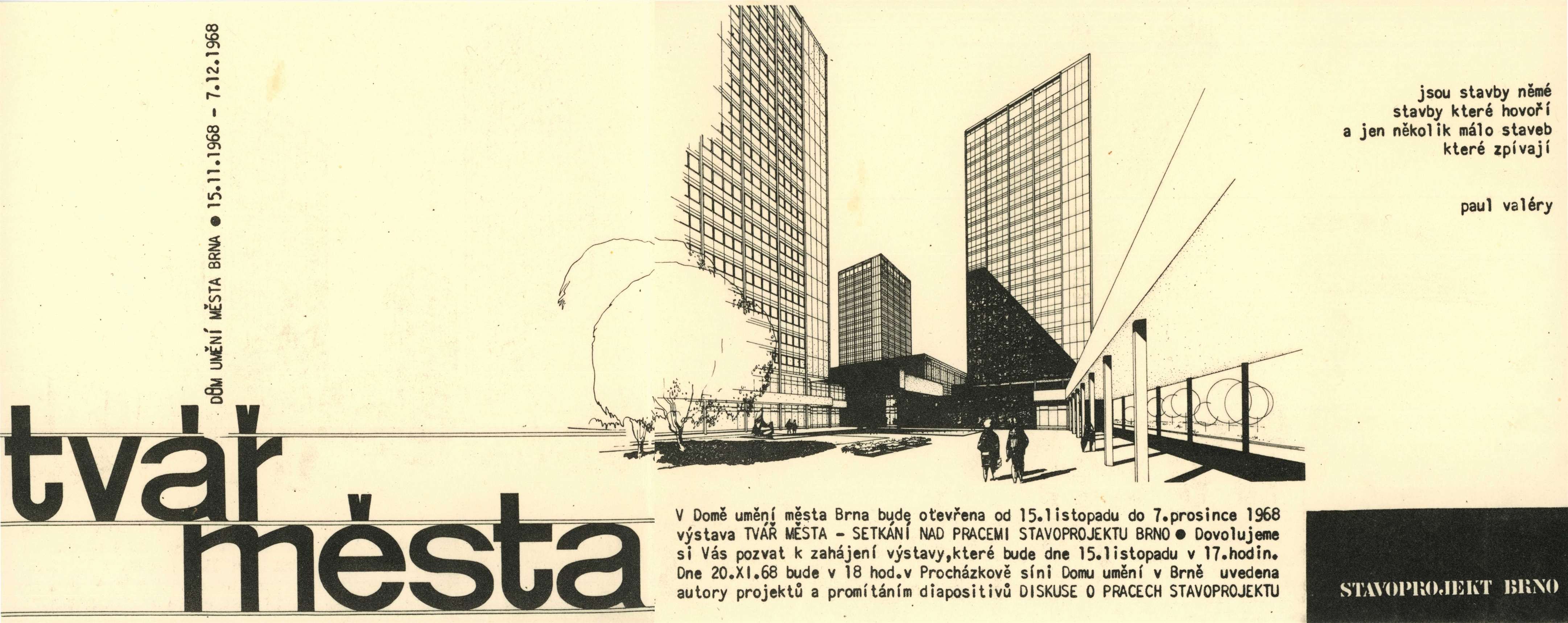 Tvář města – setkání nad pracemi Stavoprojektu