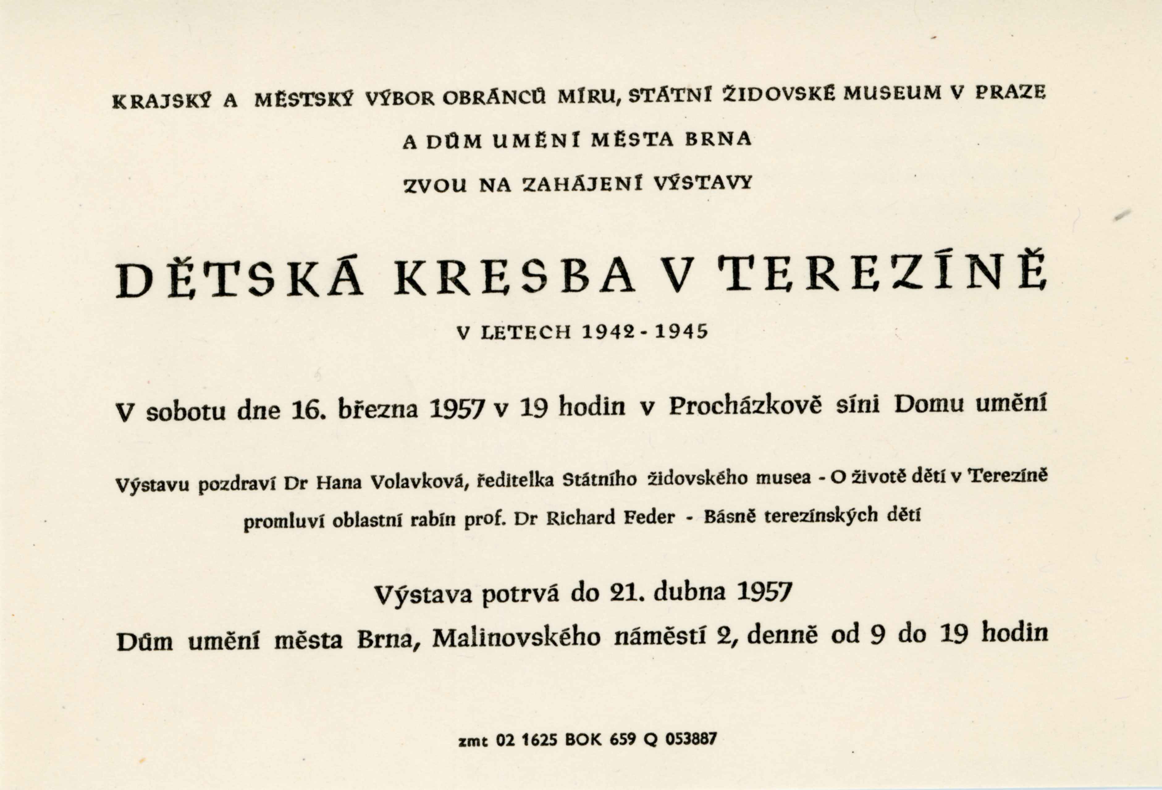 Dětská kresba v Terezíně v letech 1942–1945