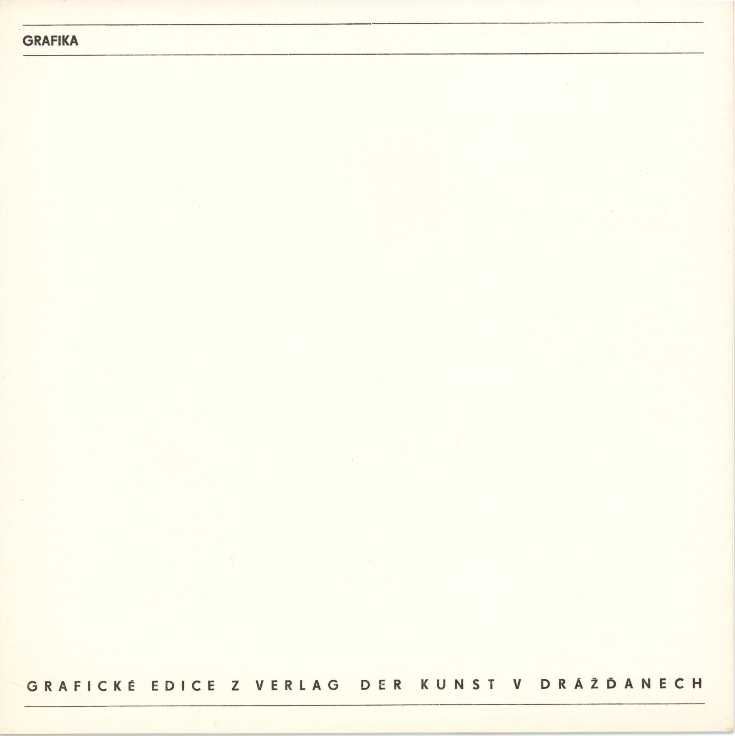 Grafické edice z&nbsp;Verlag der Kunst v&nbsp;Drážďanech
