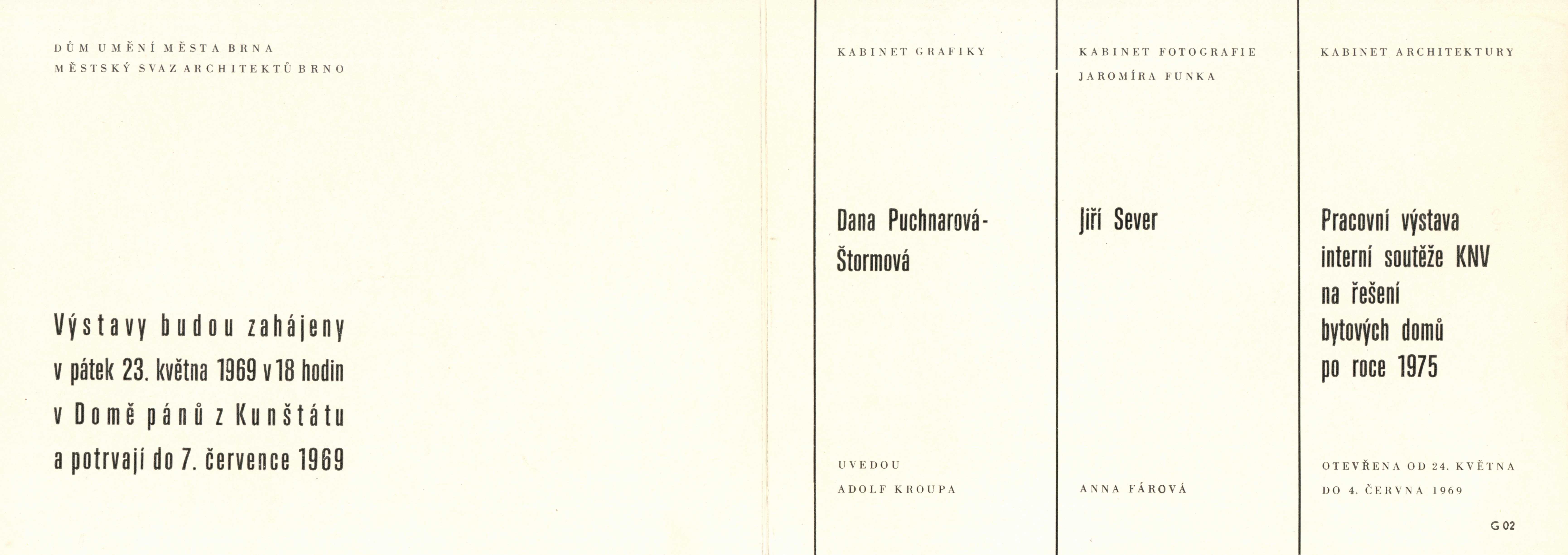 Pracovní výstava interní soutěže KNV na řešení bytových domů po roce 1975