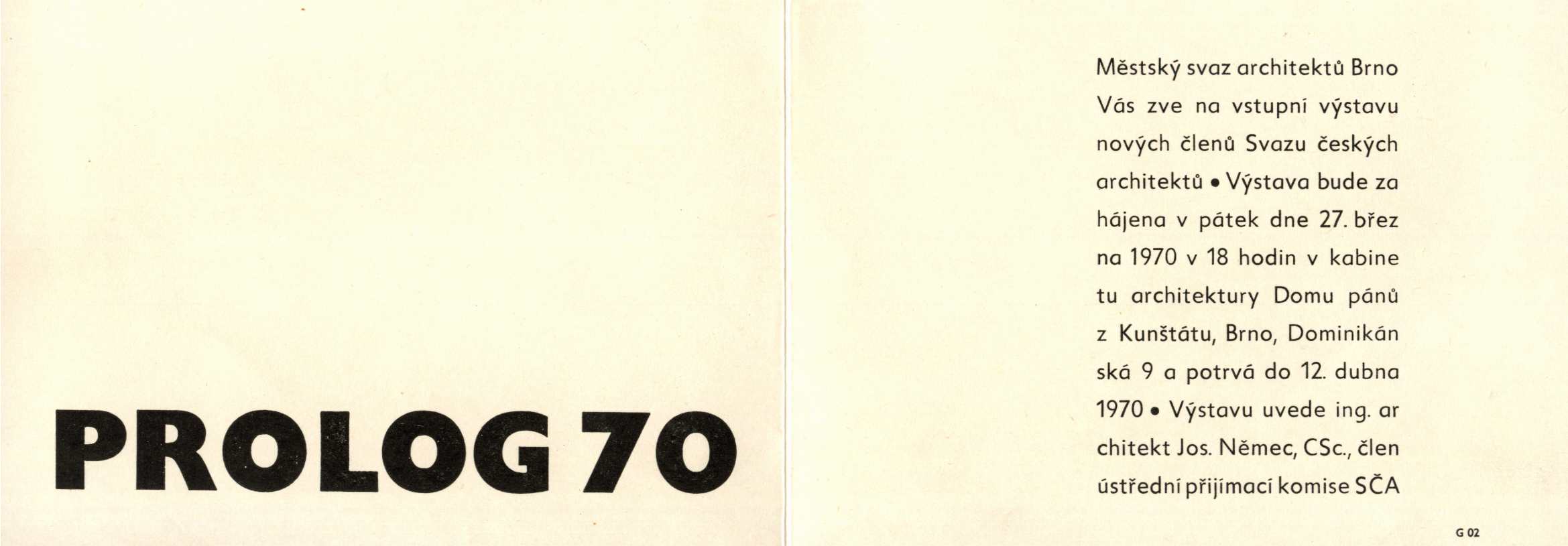 Výstava prací brněnských architektů