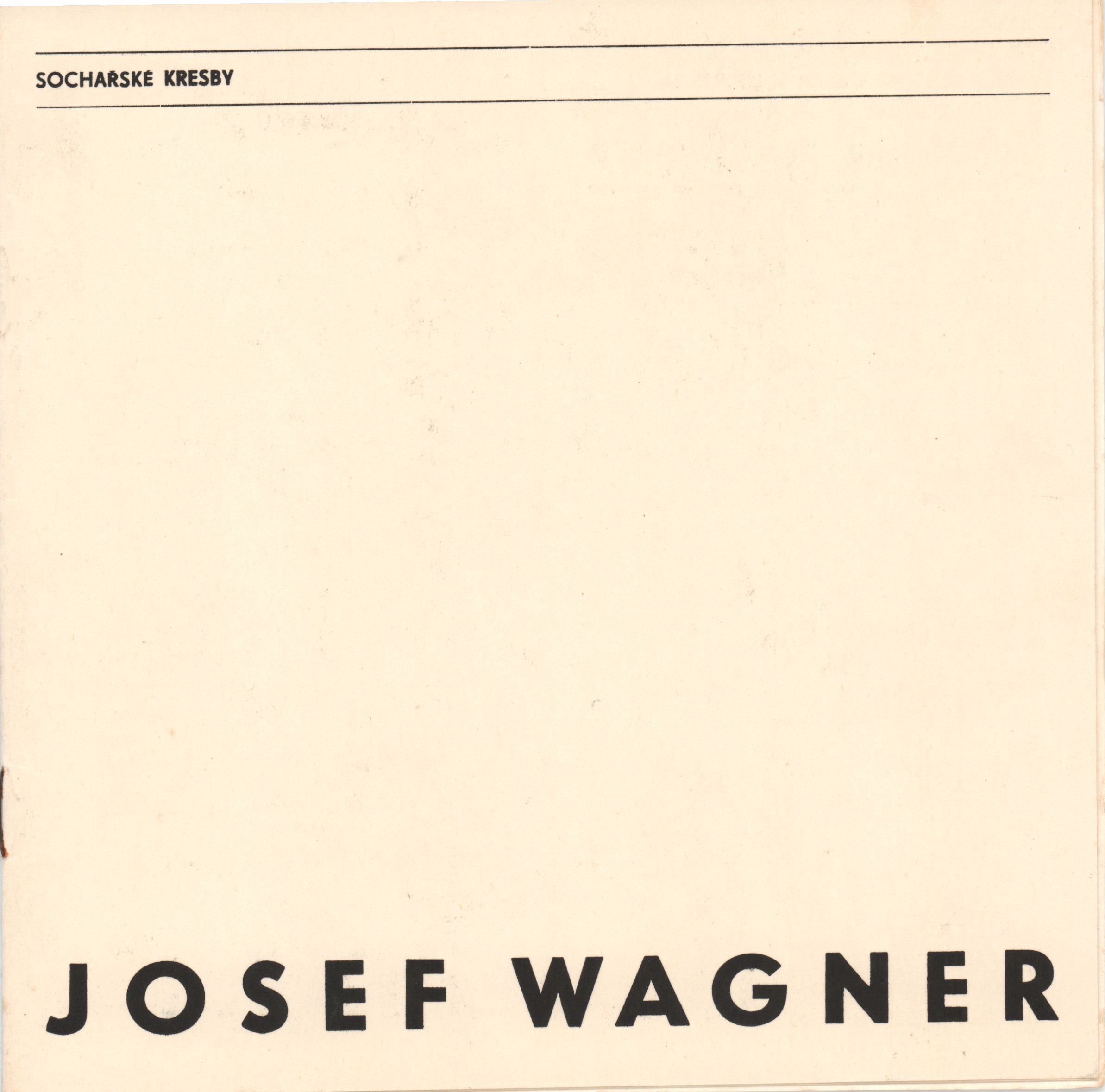 Josef Wagner – sochařská kresba