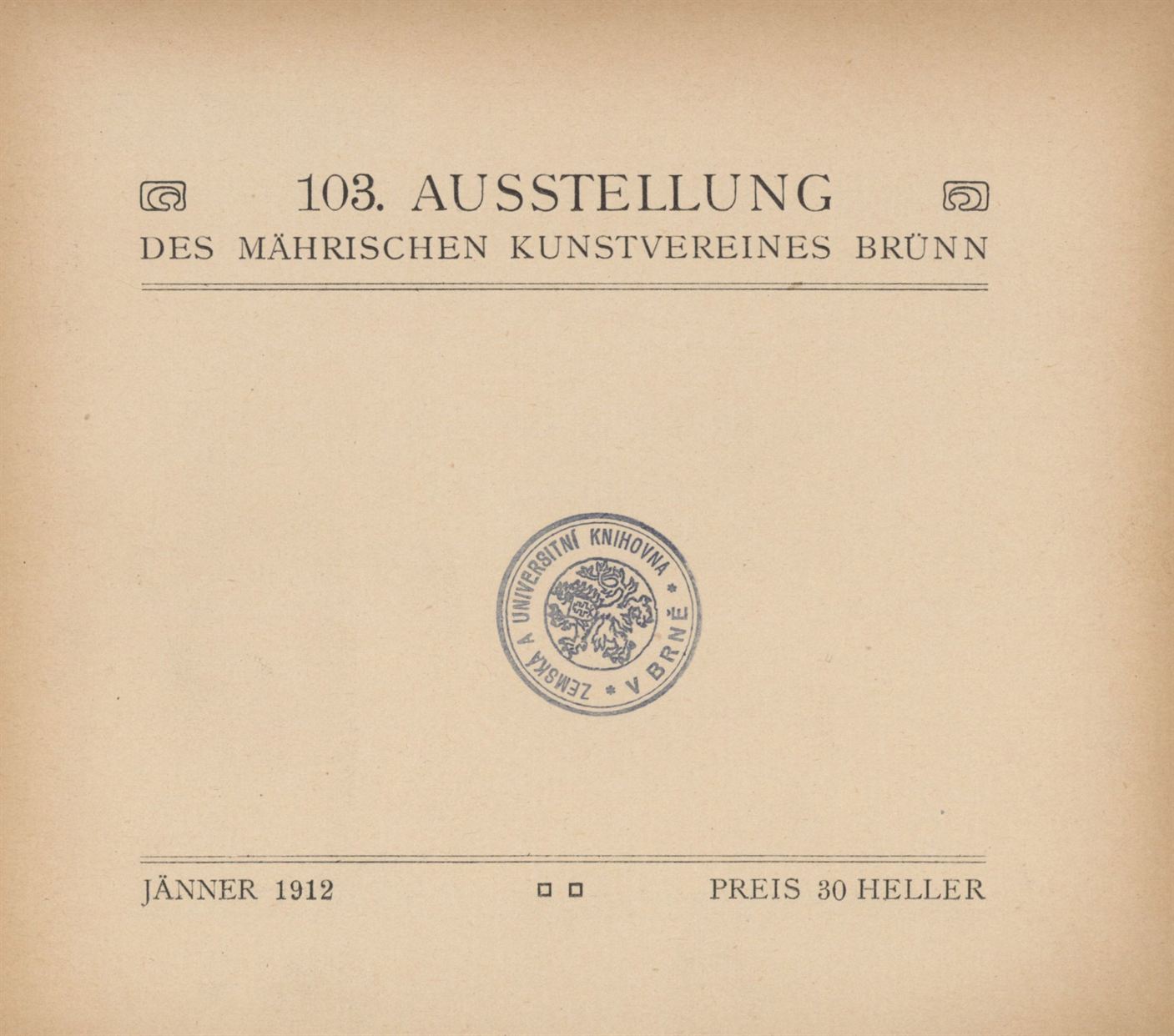 Genossenschaft der bildenden Künstler Wiens (103. výstava)