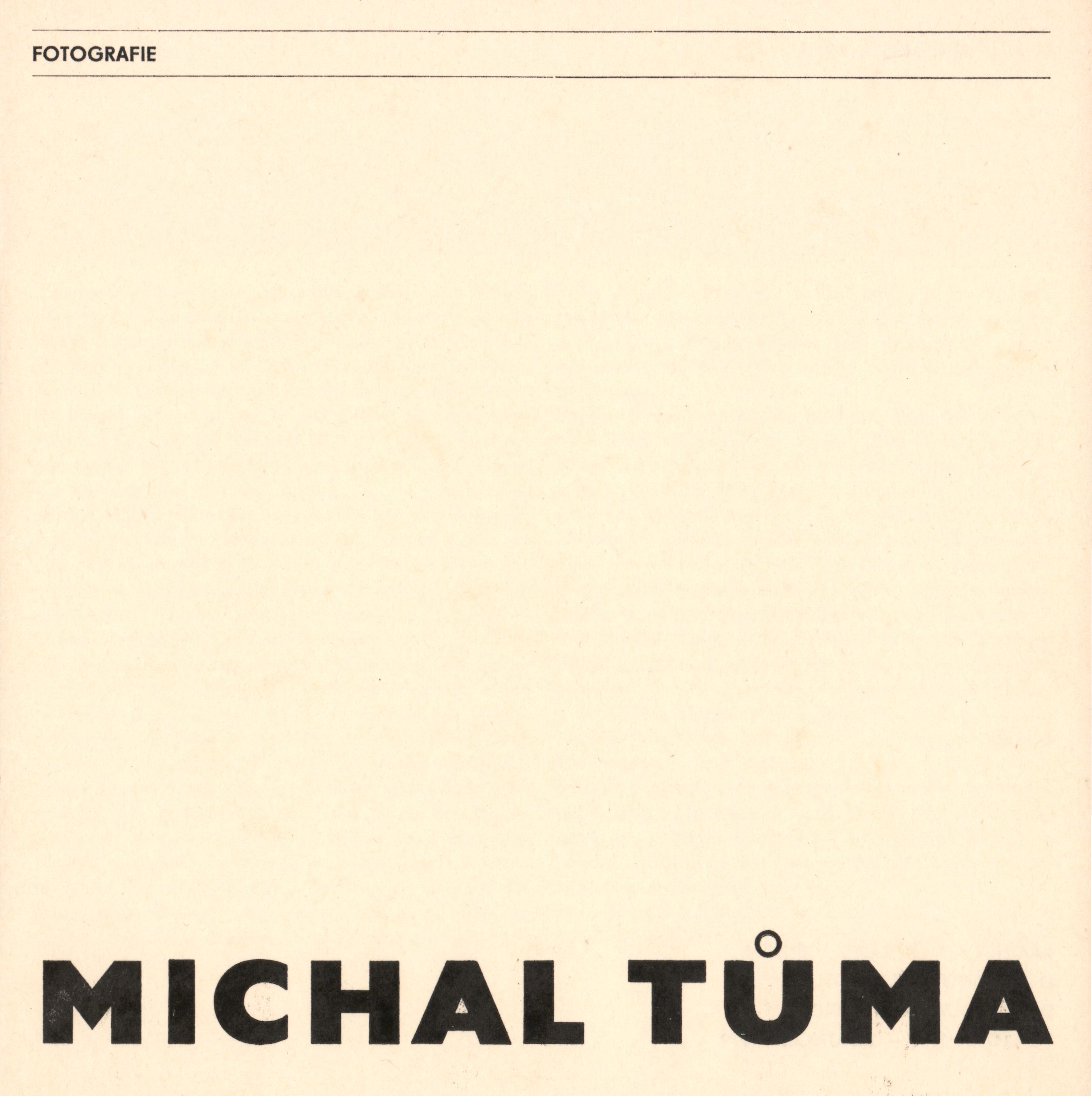 Michal Tůma – fotografie