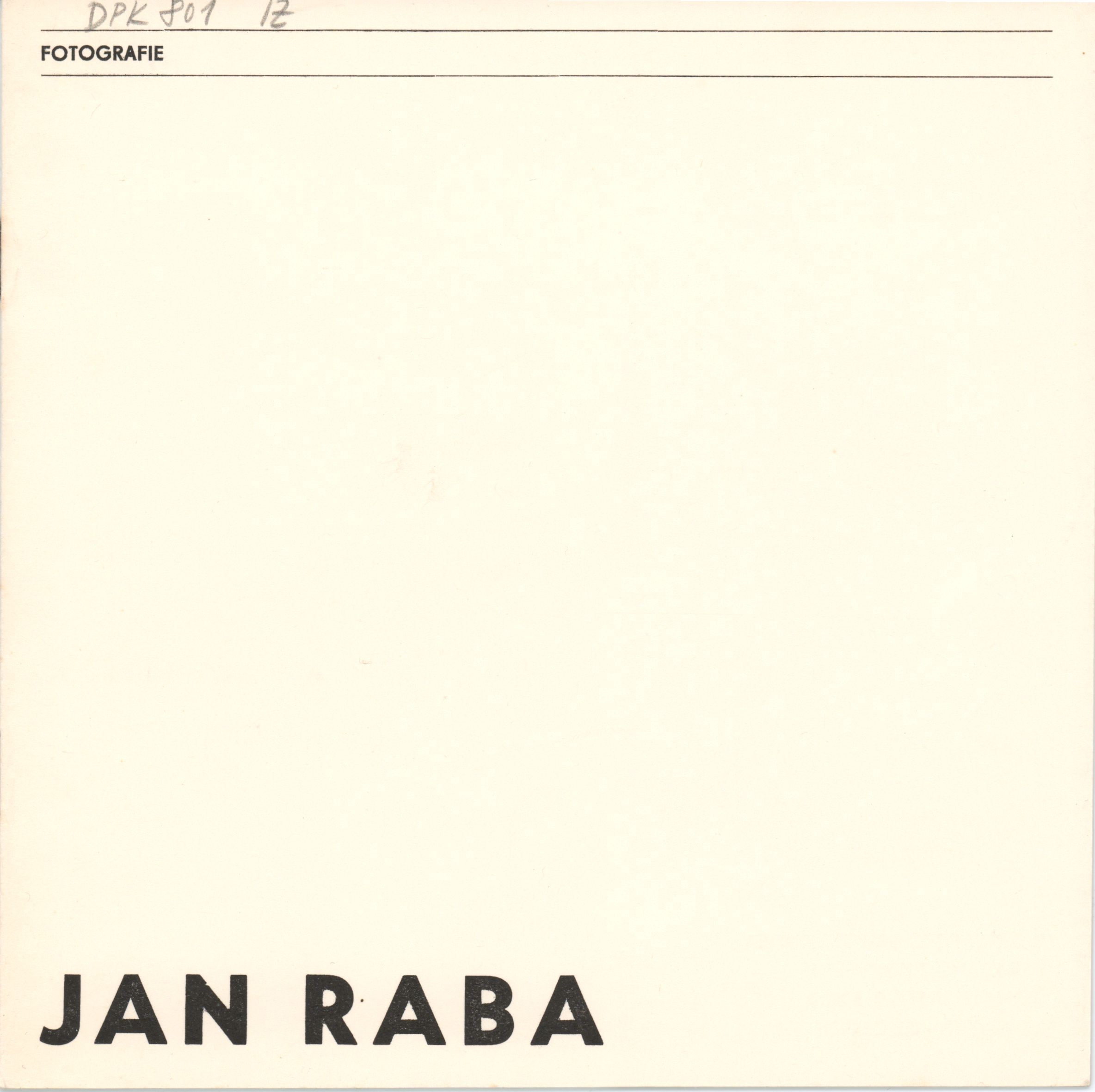 Jan Raba – fotografie