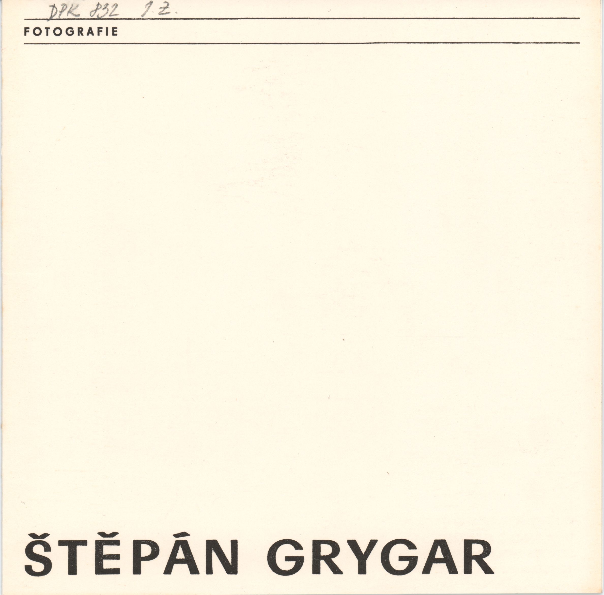 Štěpán Grygar – fotografie