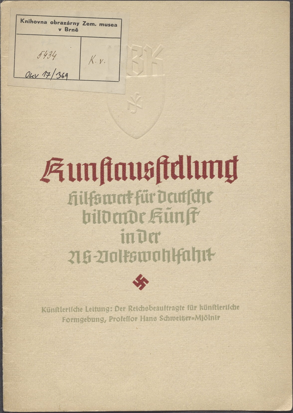 Hilfswerk für deutsche bildende Kunst in der NS Volkswohlfahrt