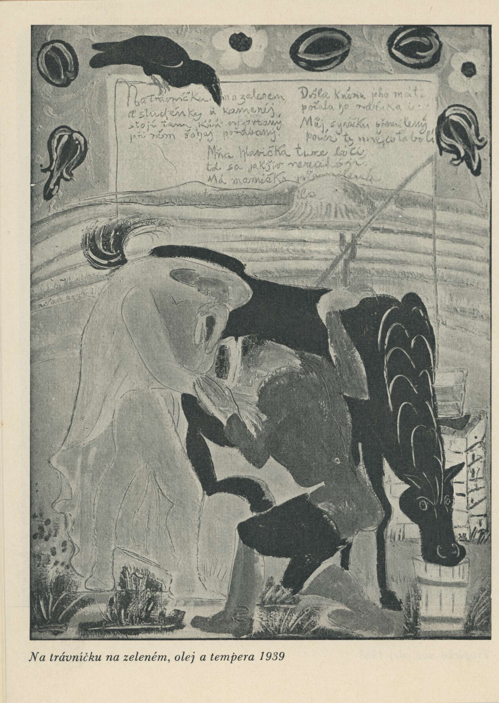 Obrazy a&nbsp;kresby Emila Filly z let 1938–1939