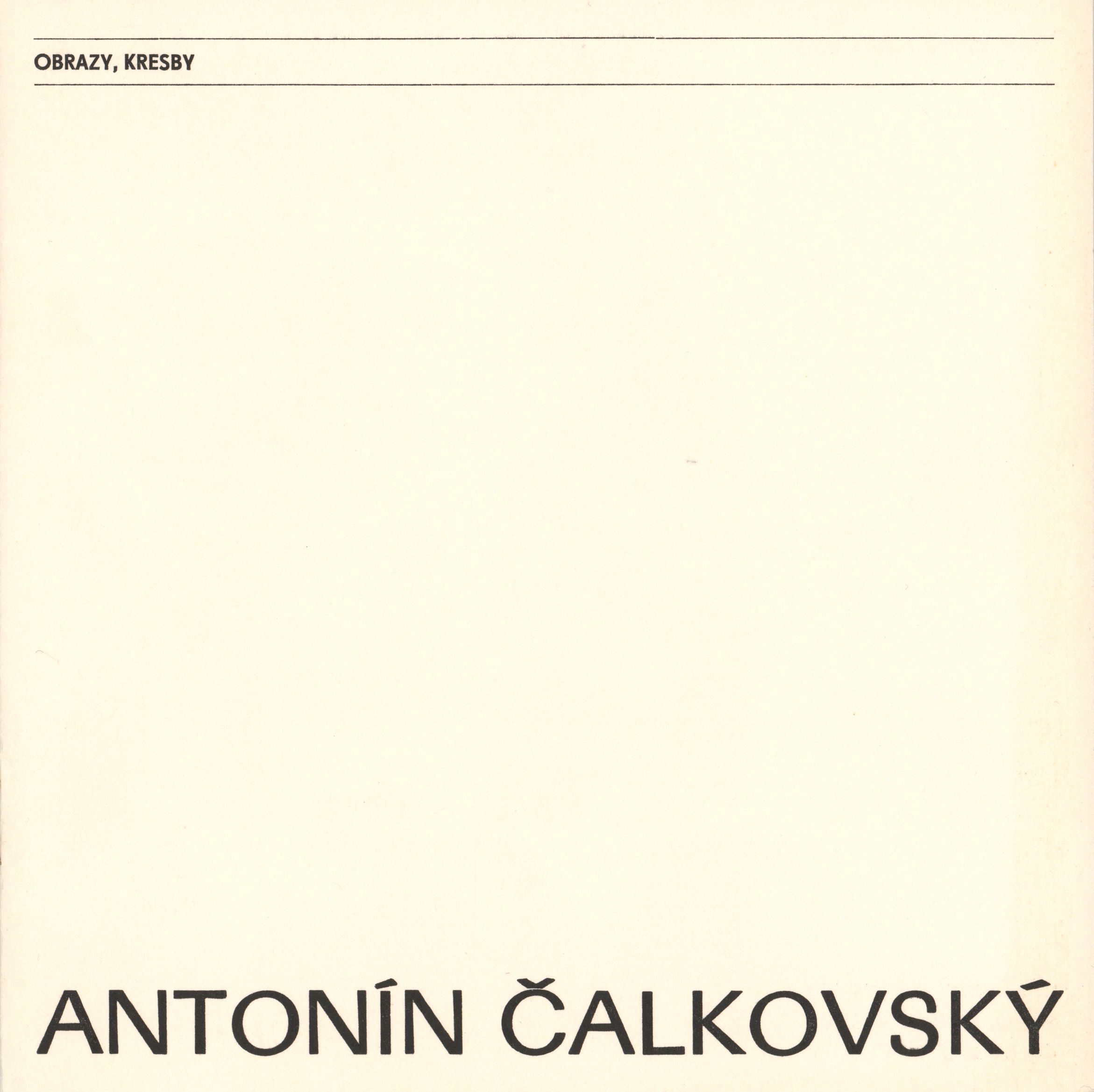 Antonín Čalkovský, k&nbsp;50. narozeninám – obrazy, kresby