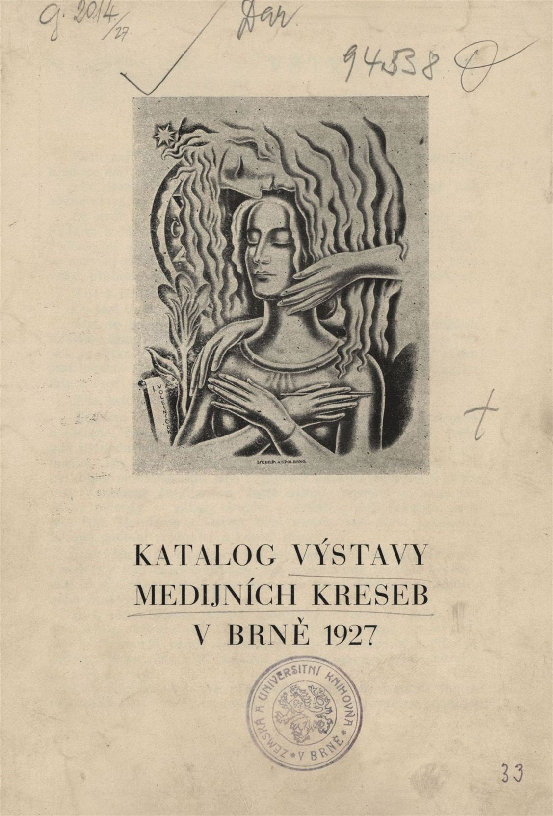 Výstava medijních kreseb (Klub československých spiritistů)