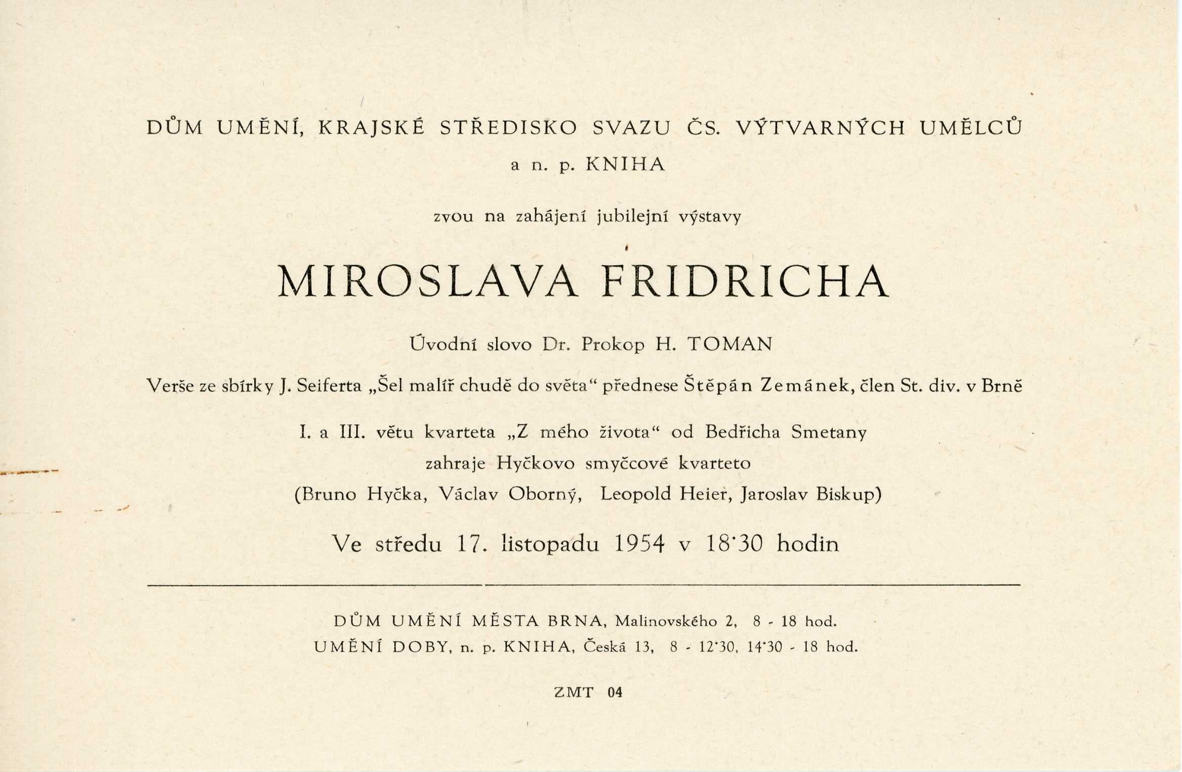 Miroslav Fridrich 1884–1954