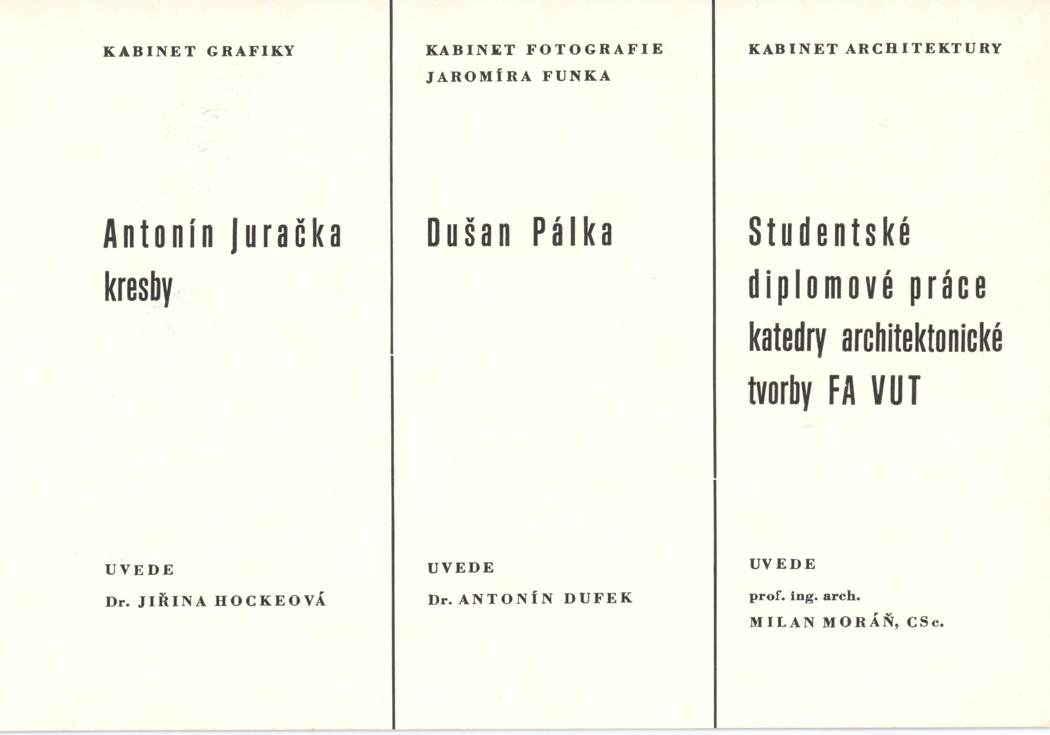 Studentské diplomové práce katedry architektonické tvorby FA VUT