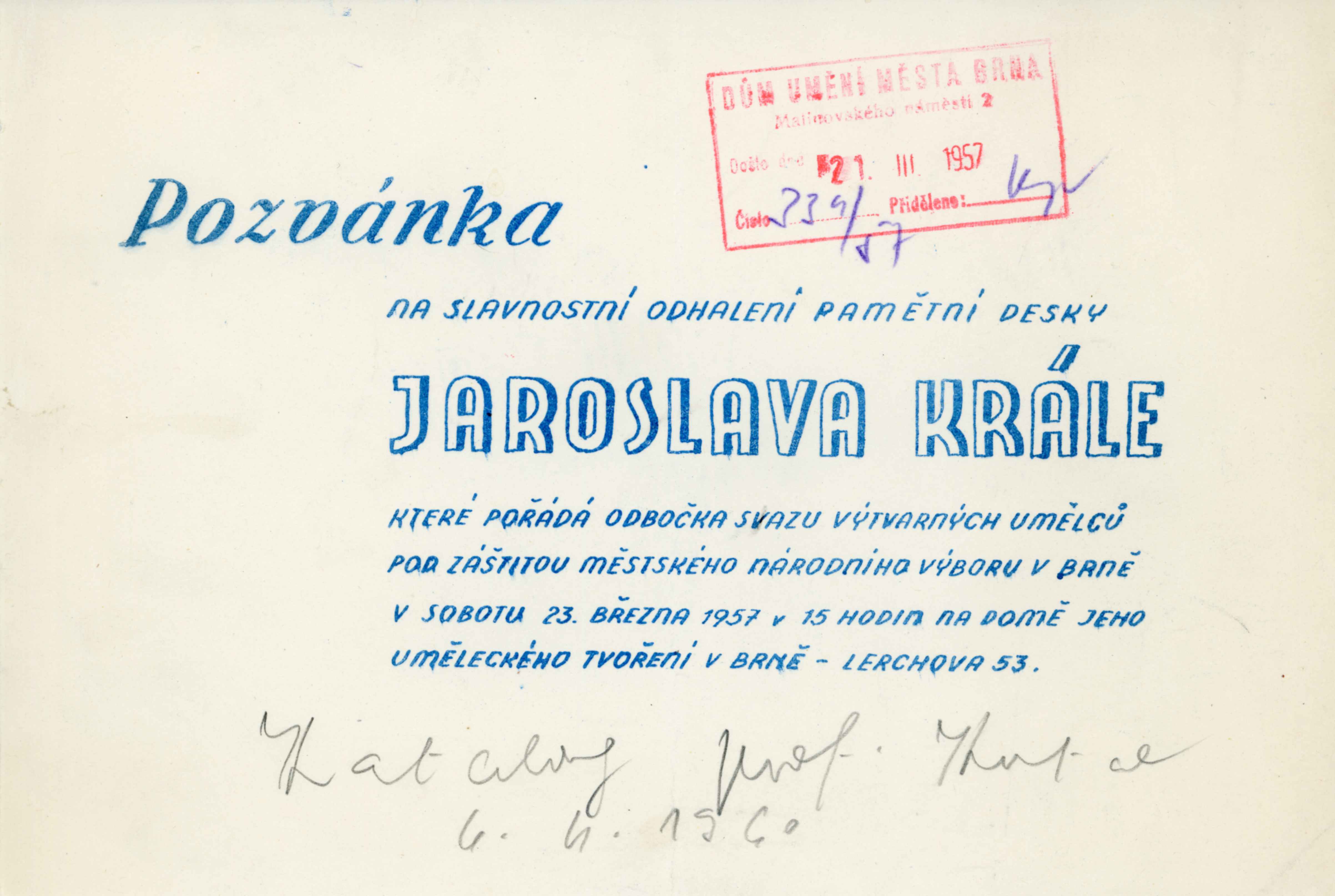 Jaroslav Král, k&nbsp;15. výročí úmrtí