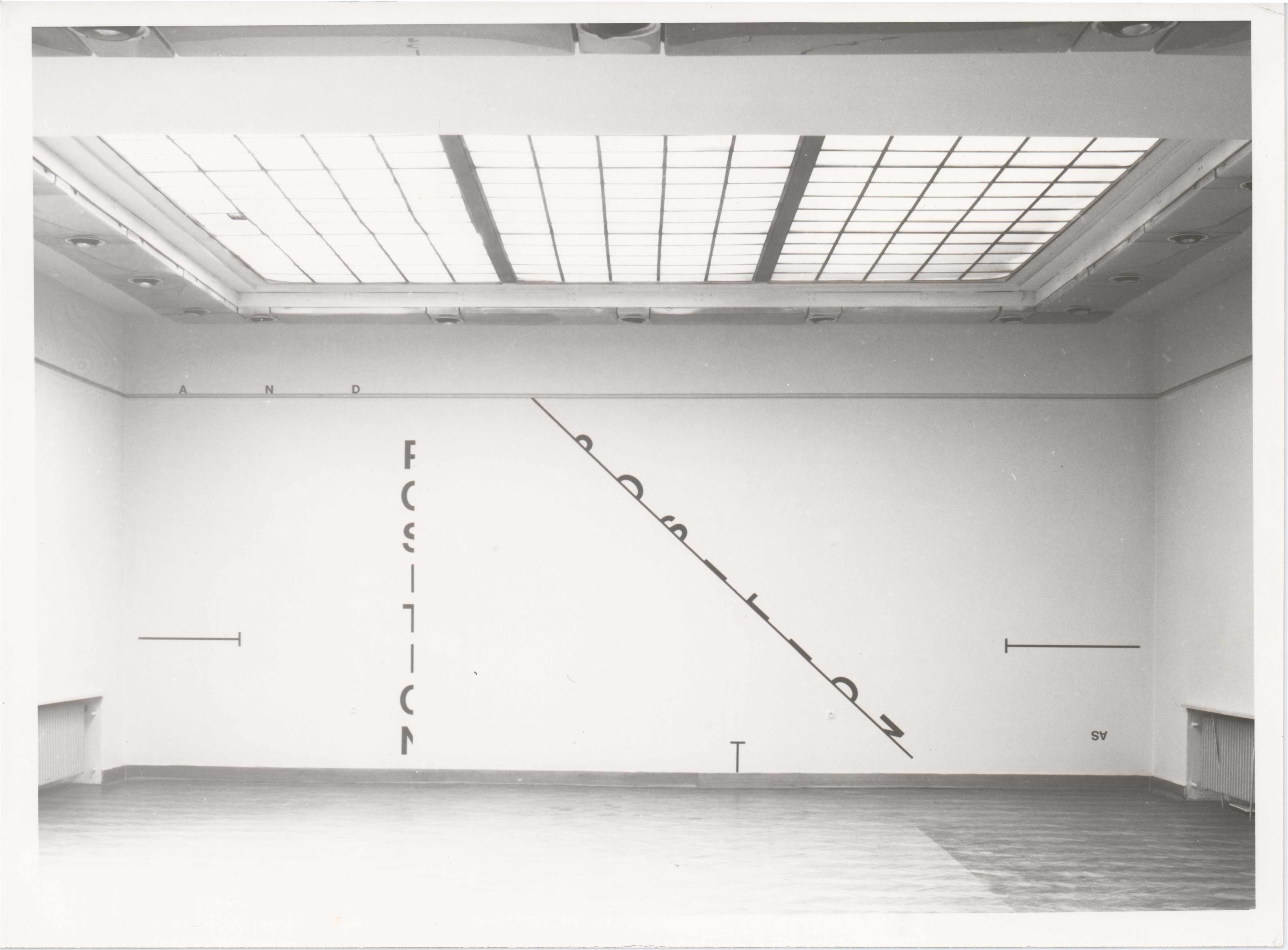 Peter Downsborough – současné práce v prostoru, knihy, kresby, grafika