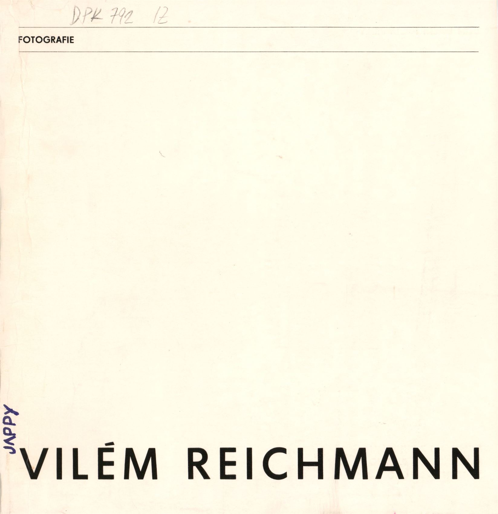 Vilém Reichmann – fotografie