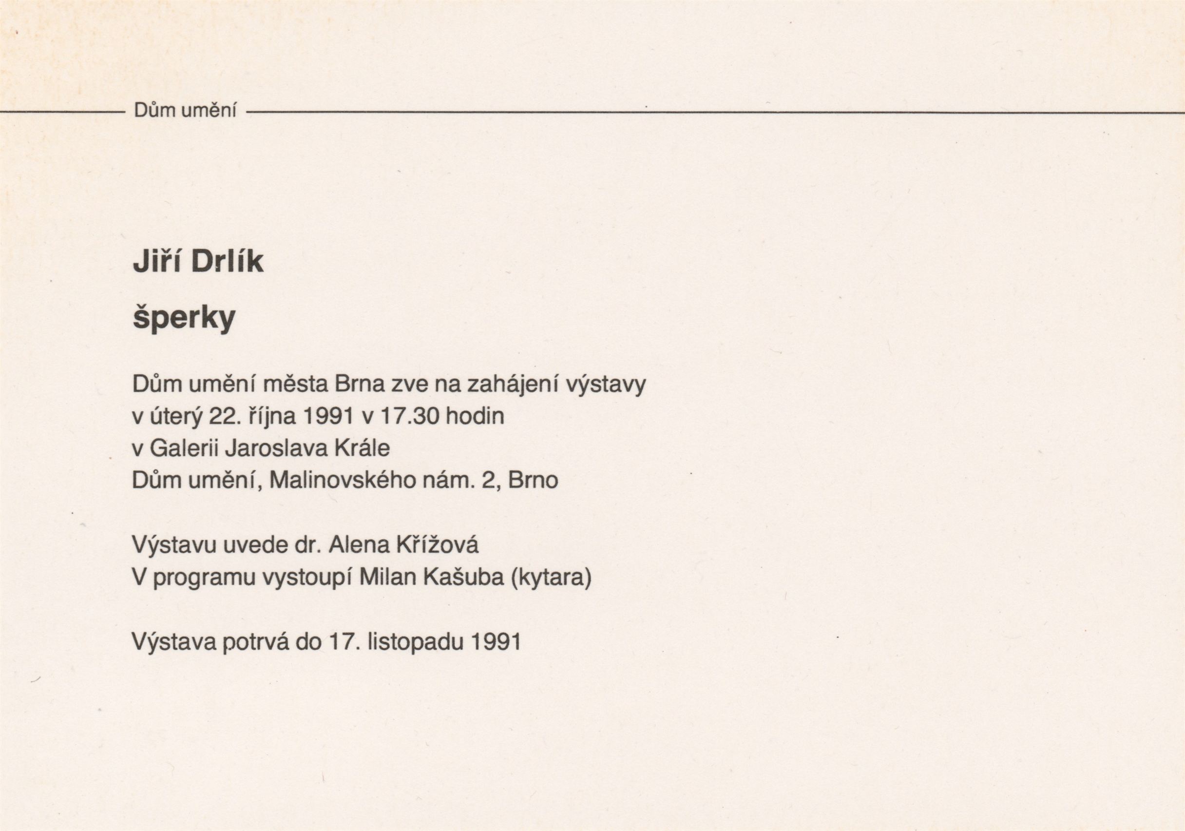 Jiří Drlík – šperky