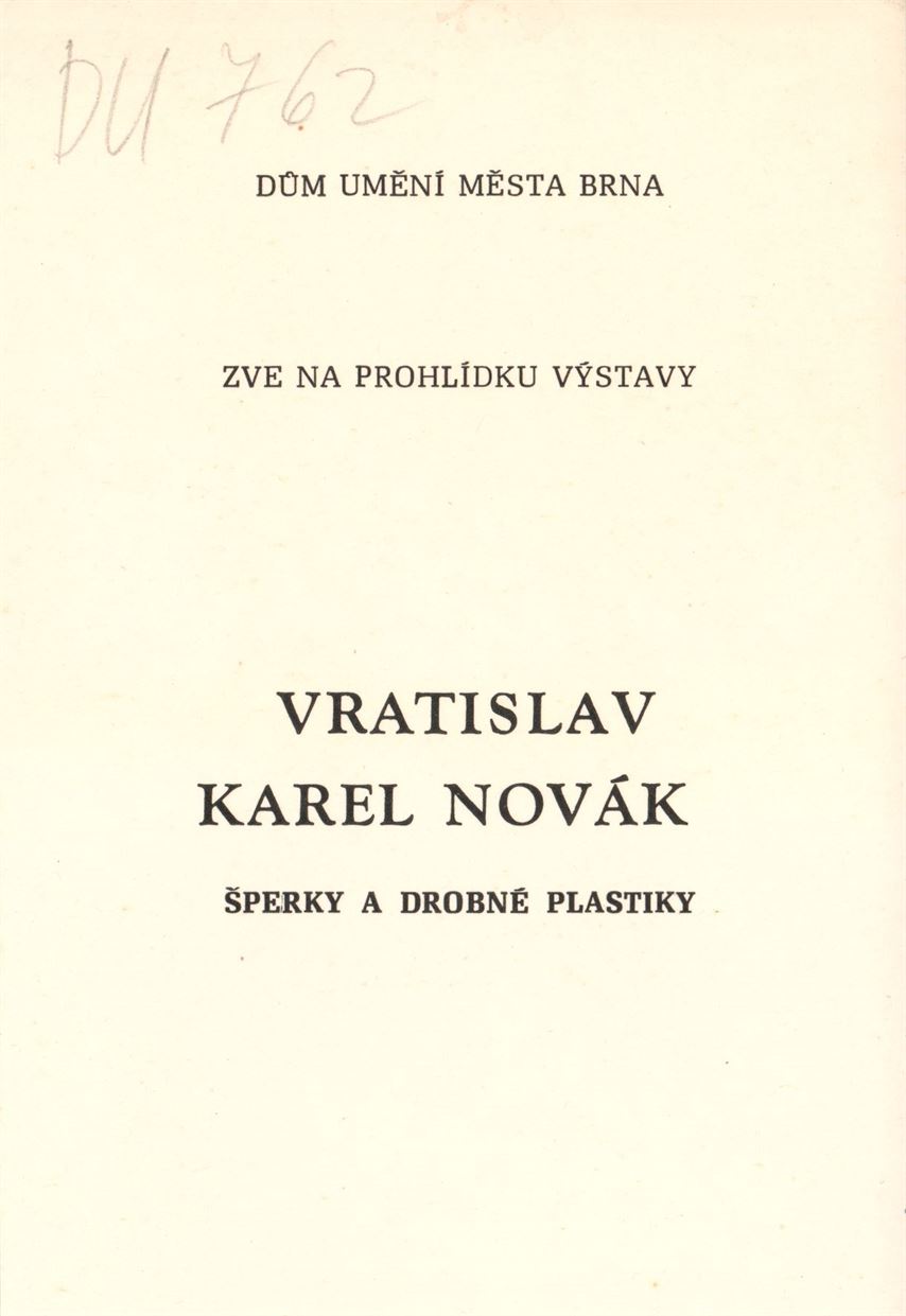 Vratislav Karel Novák – šperky a&nbsp;drobná plastika