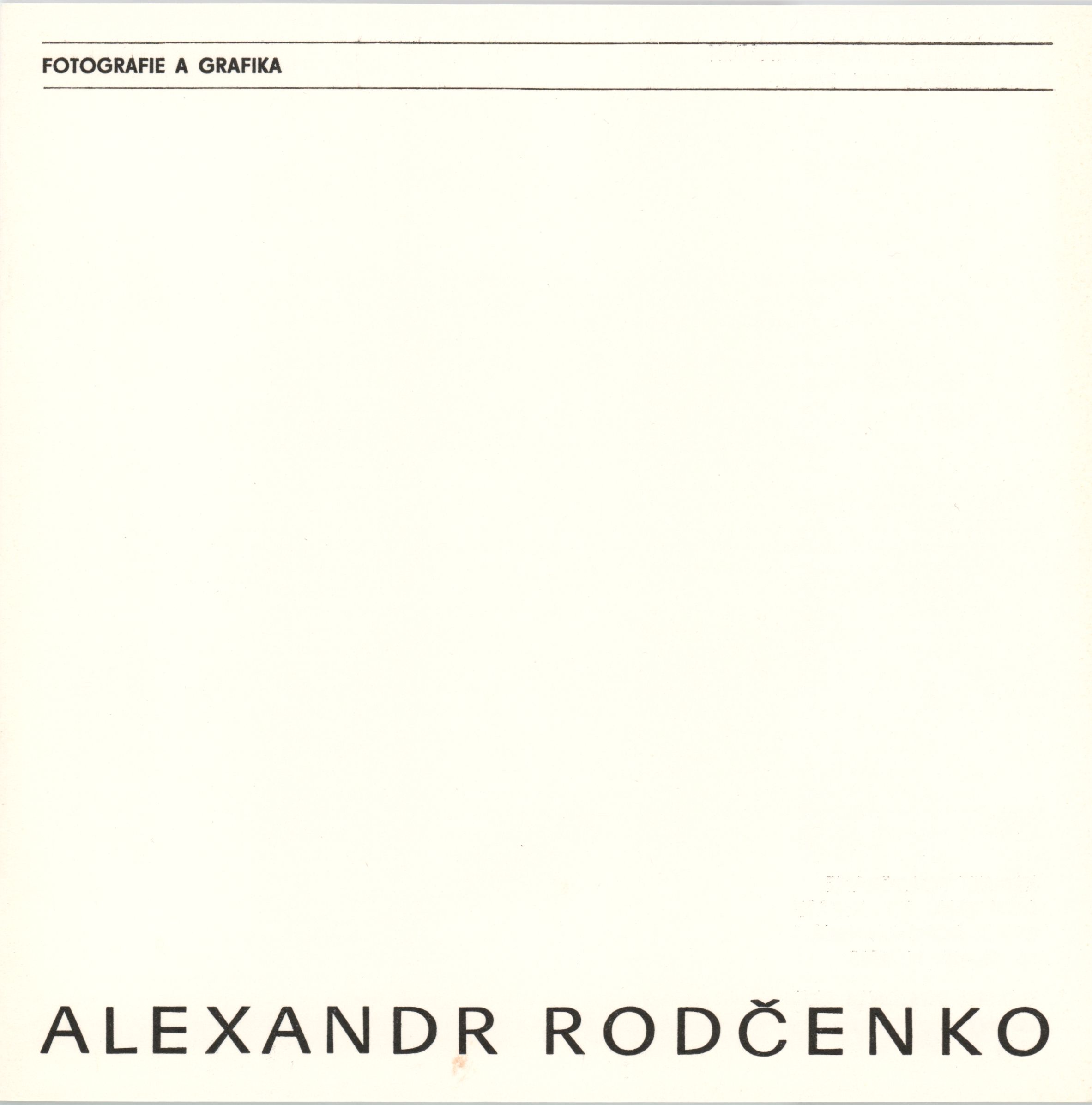 Alexandr Rodčenko – fotografie, grafika