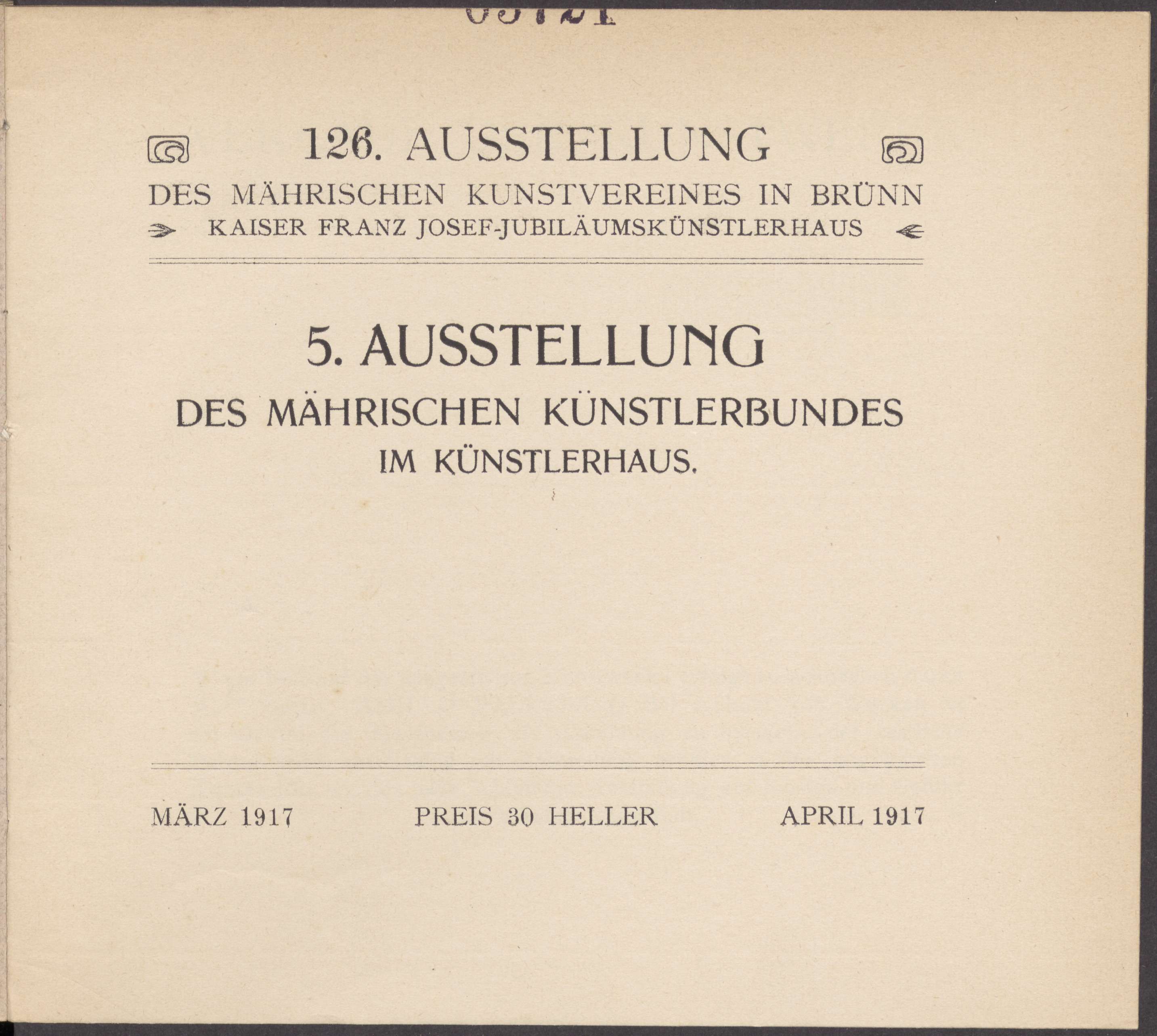 Mährischer Künstlerbund (126. výstava)