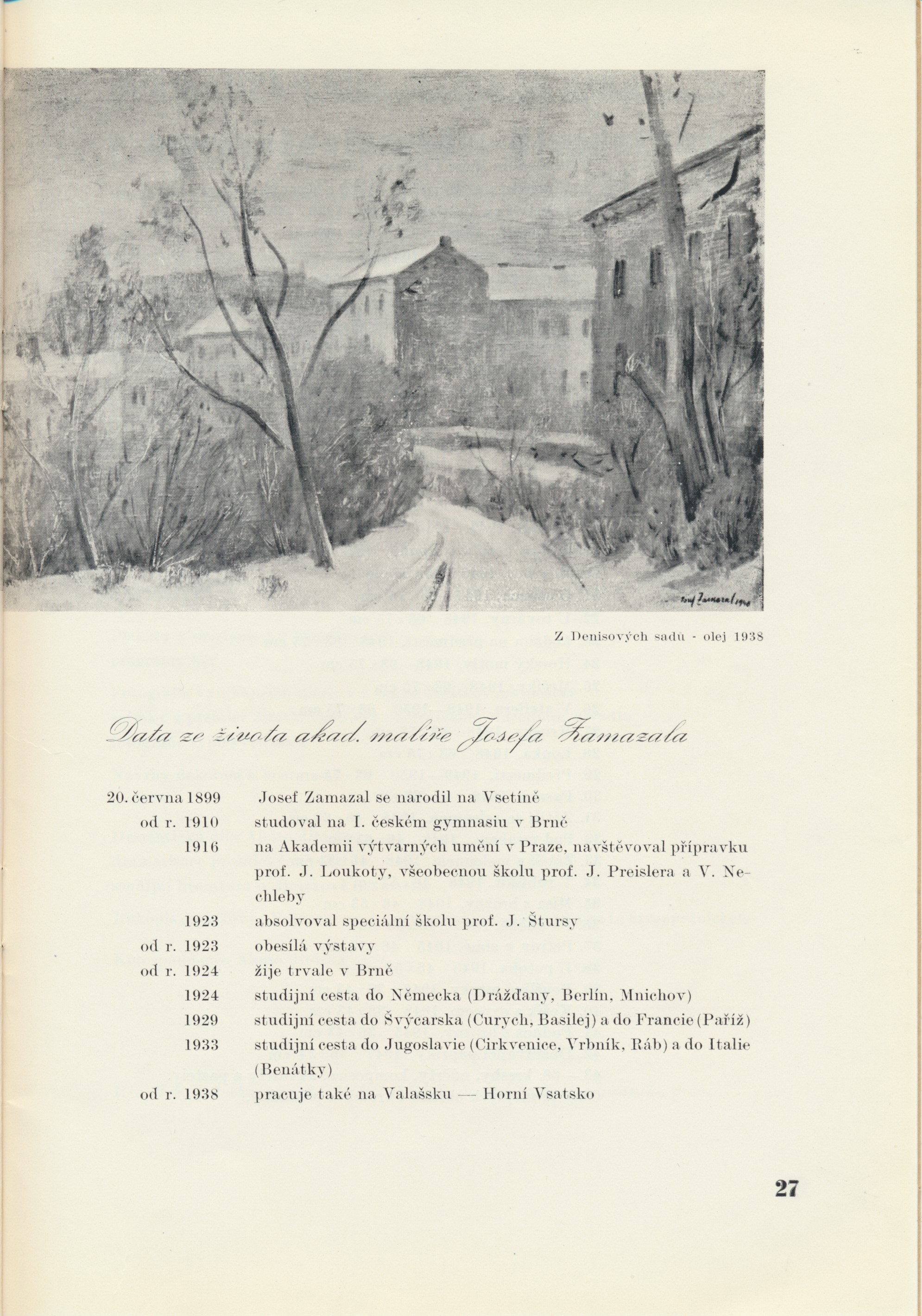 Malíř Josef Zamazal