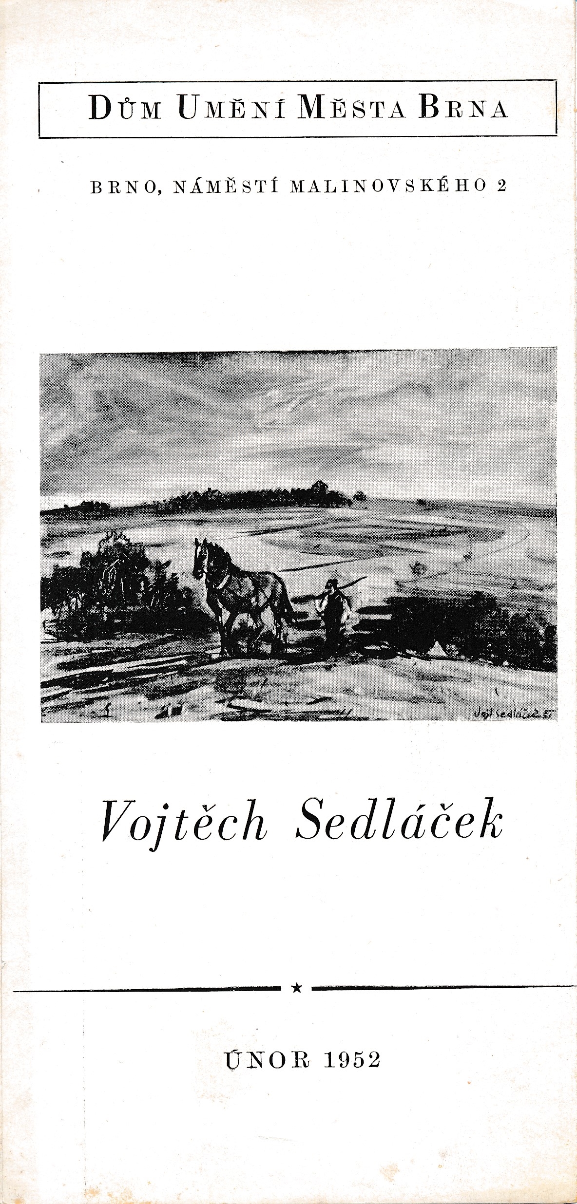 Vojtěch Sedláček – kresby a&nbsp;litografie