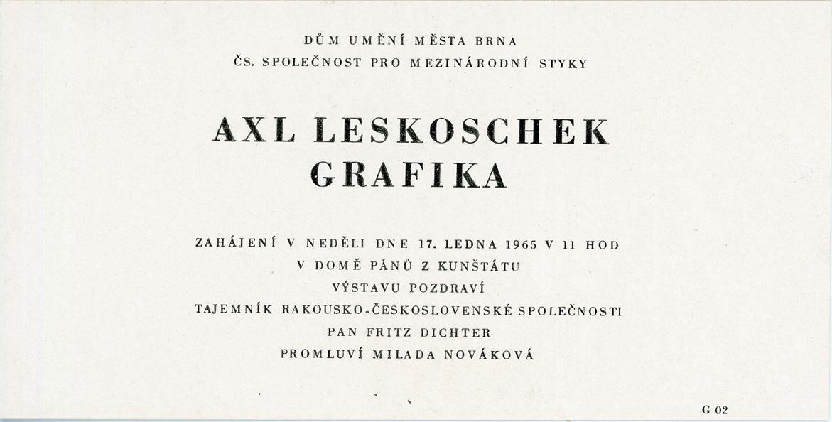 Axl Leskoschek – grafika