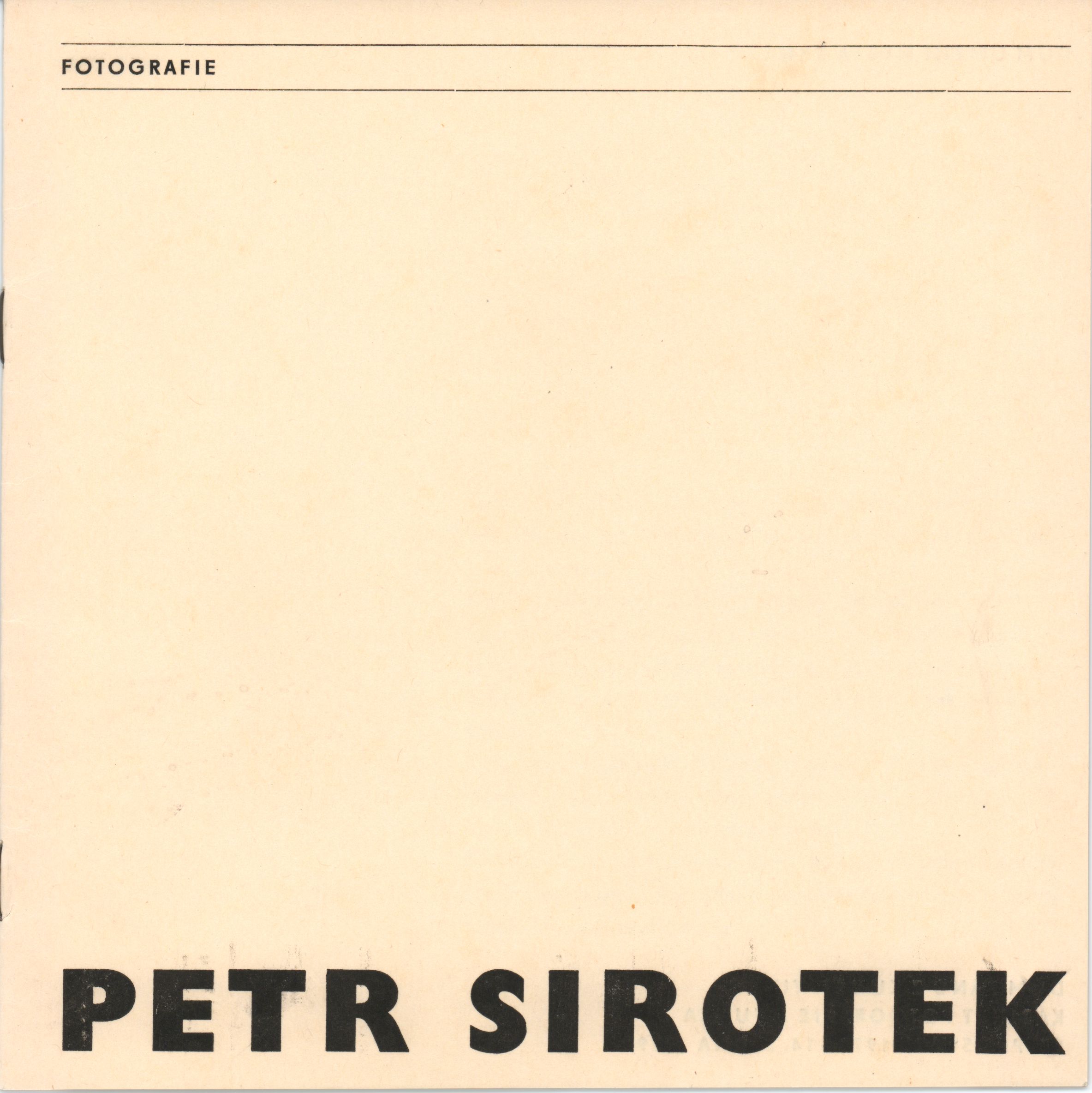 Petr Sirotek – fotografie