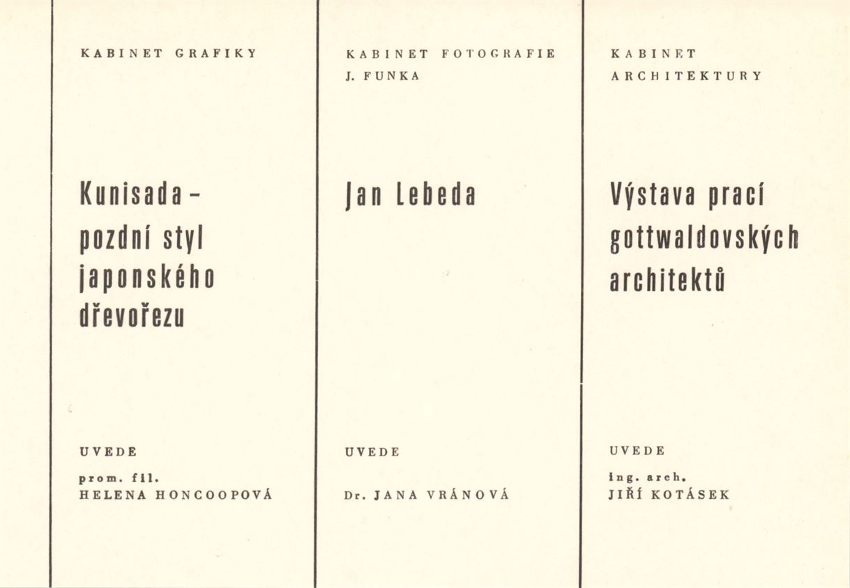 Výstava prací gottwaldovských architektů