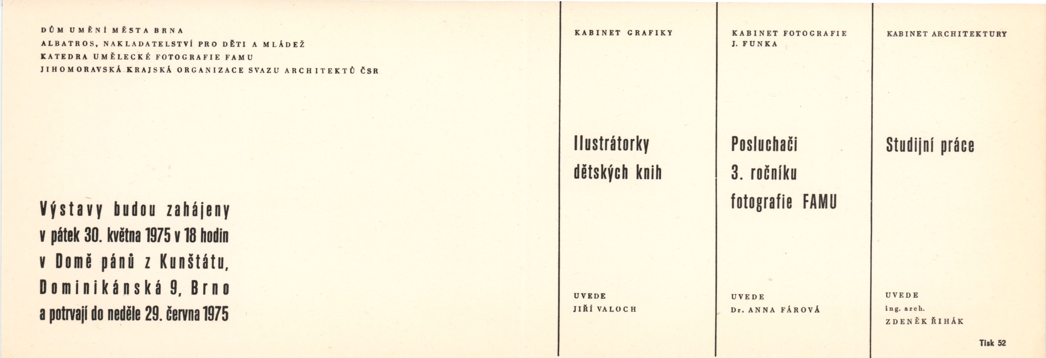 Studijní práce architektů