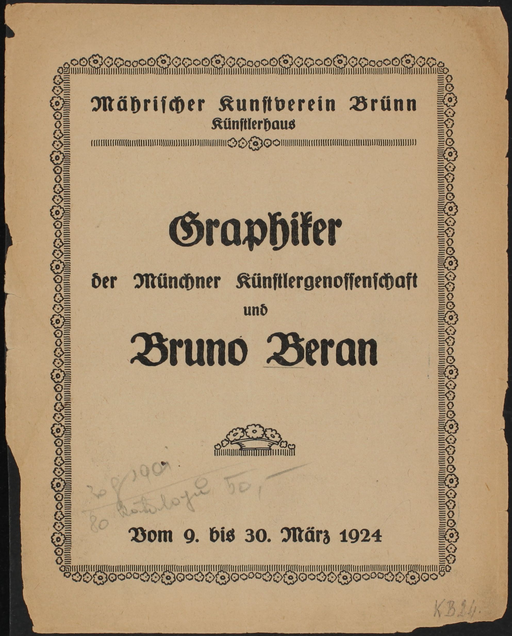 Münchener Graphik – Bruno Beran