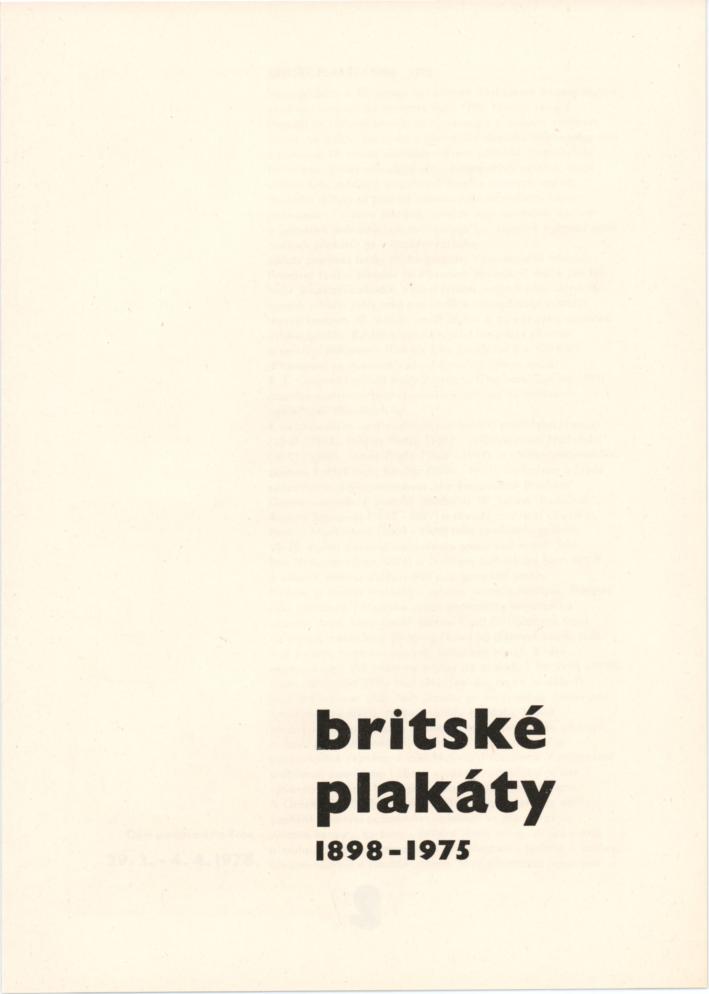 Britské plakáty 1898–1975