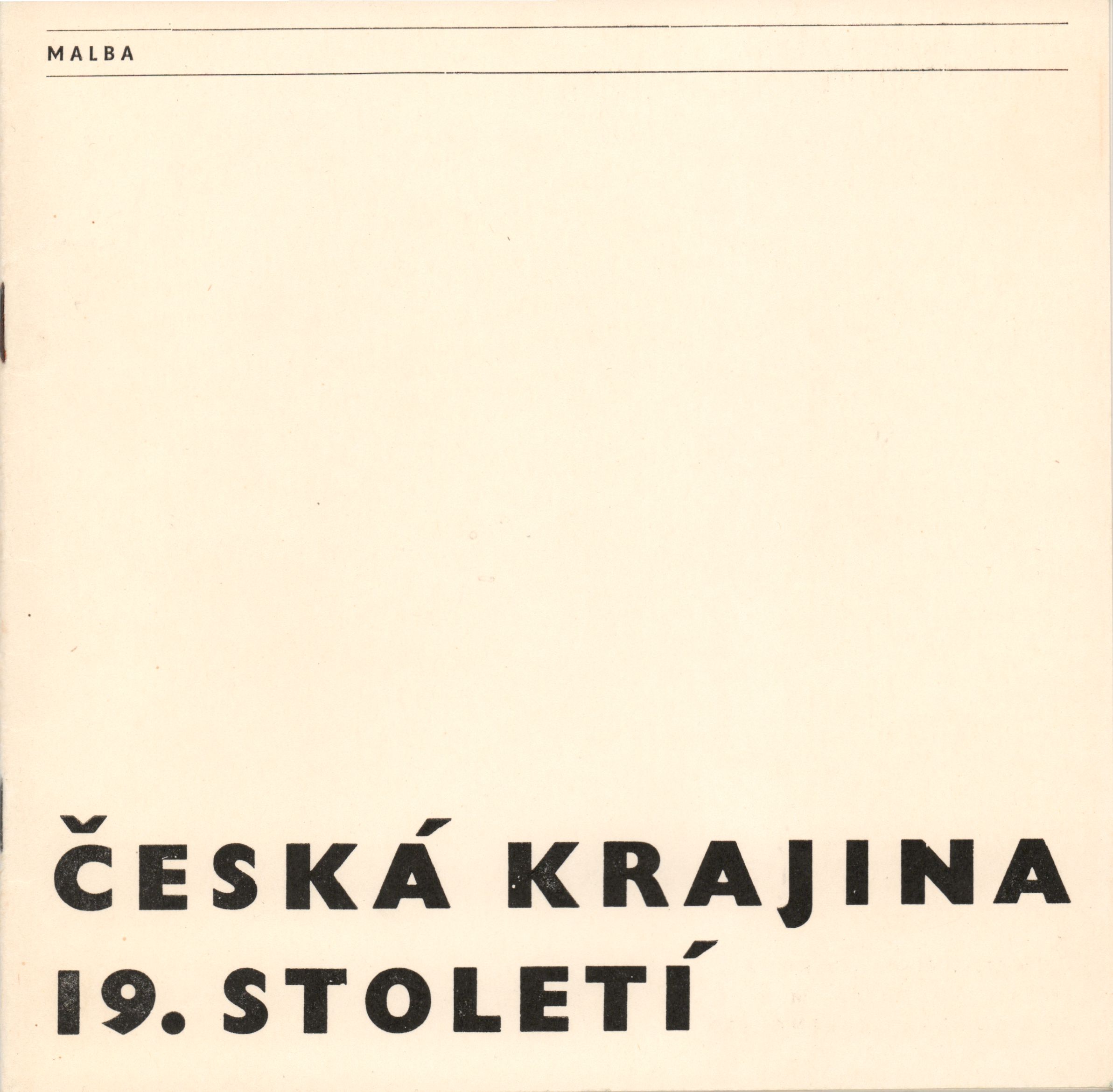 Česká krajina 19. století – malba