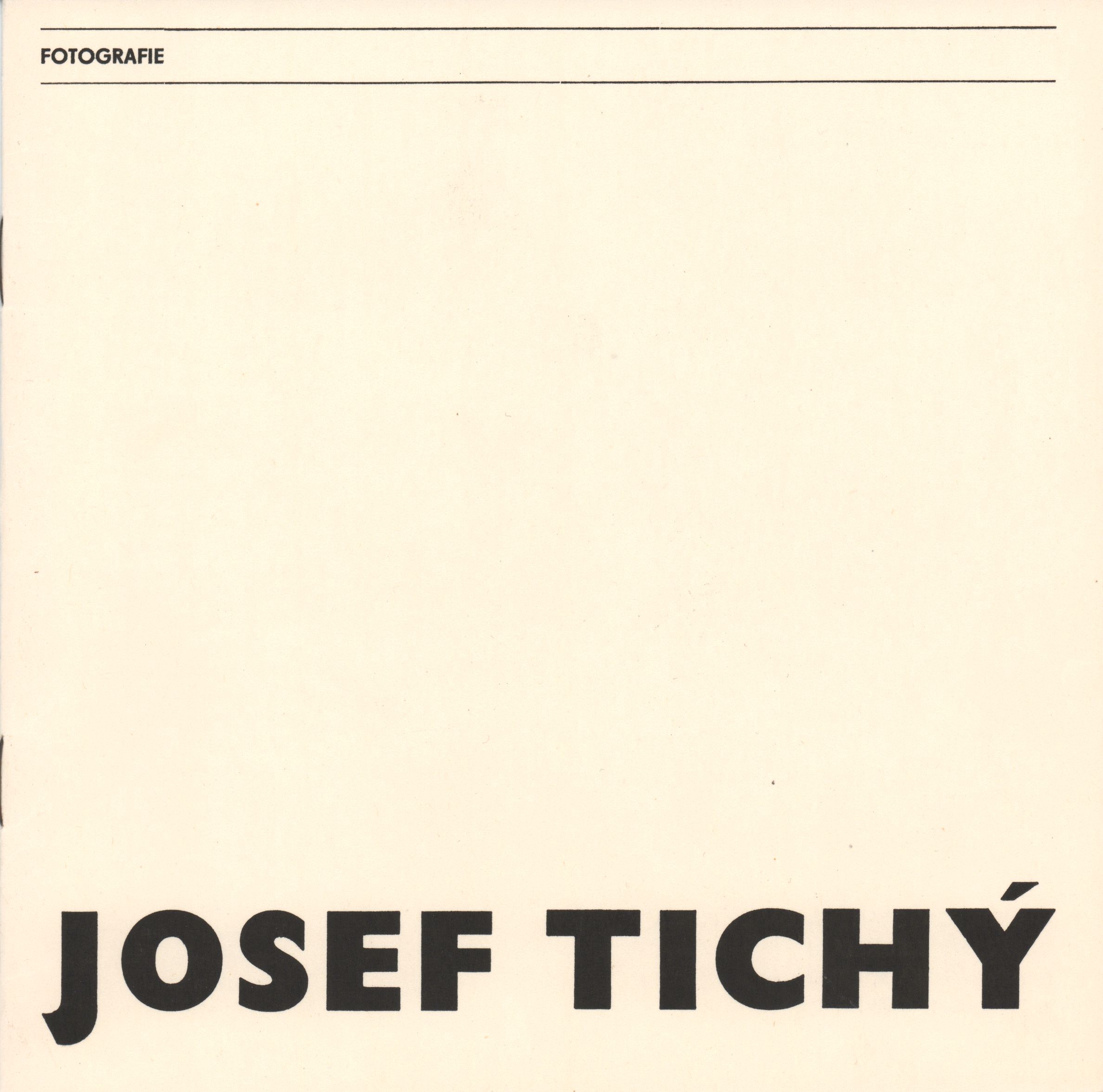 Josef Tichý. Brněnské ateliéry