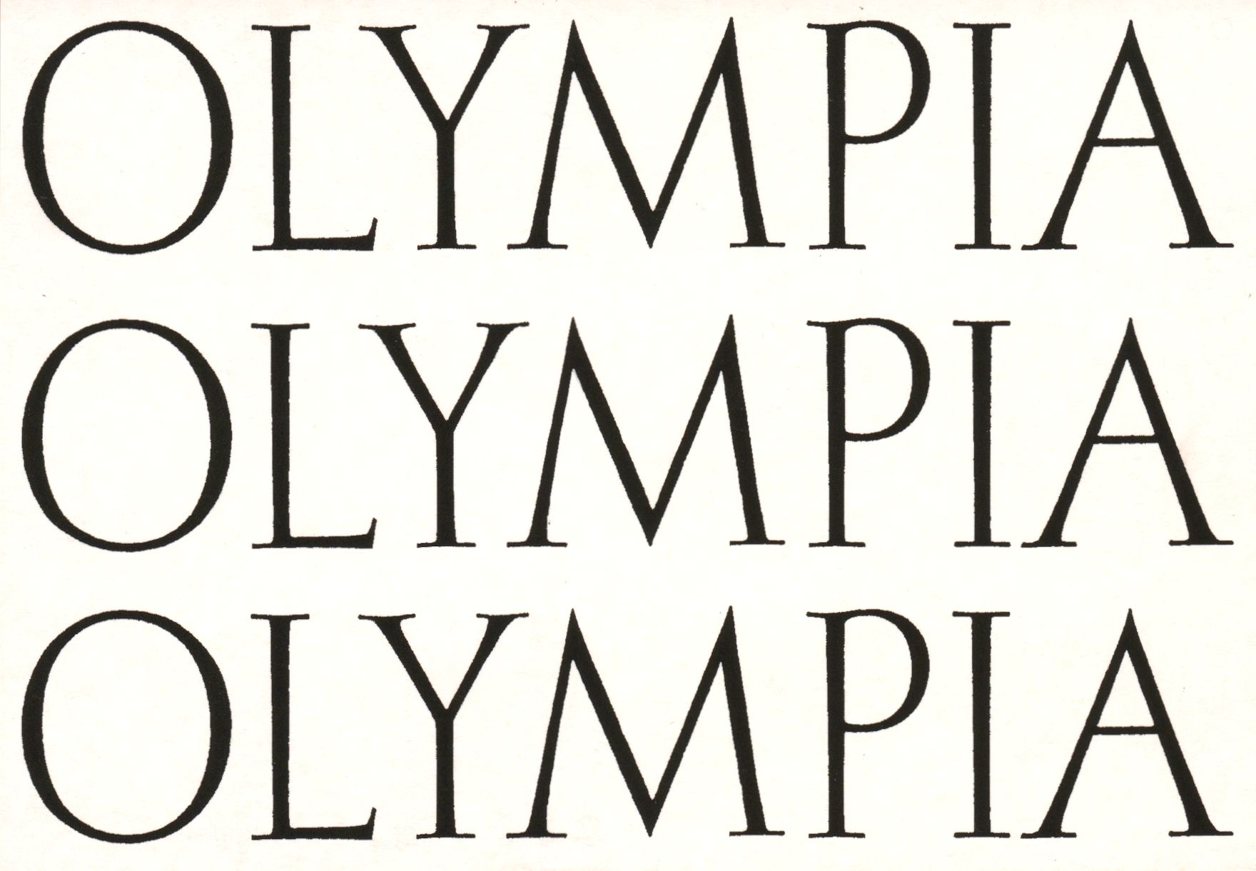 Olympia. Stanislav Kolíbal, Lukáš Jasanský/ Martin Polák, Petra Feriancová, Rudolf Komorous (hudba)