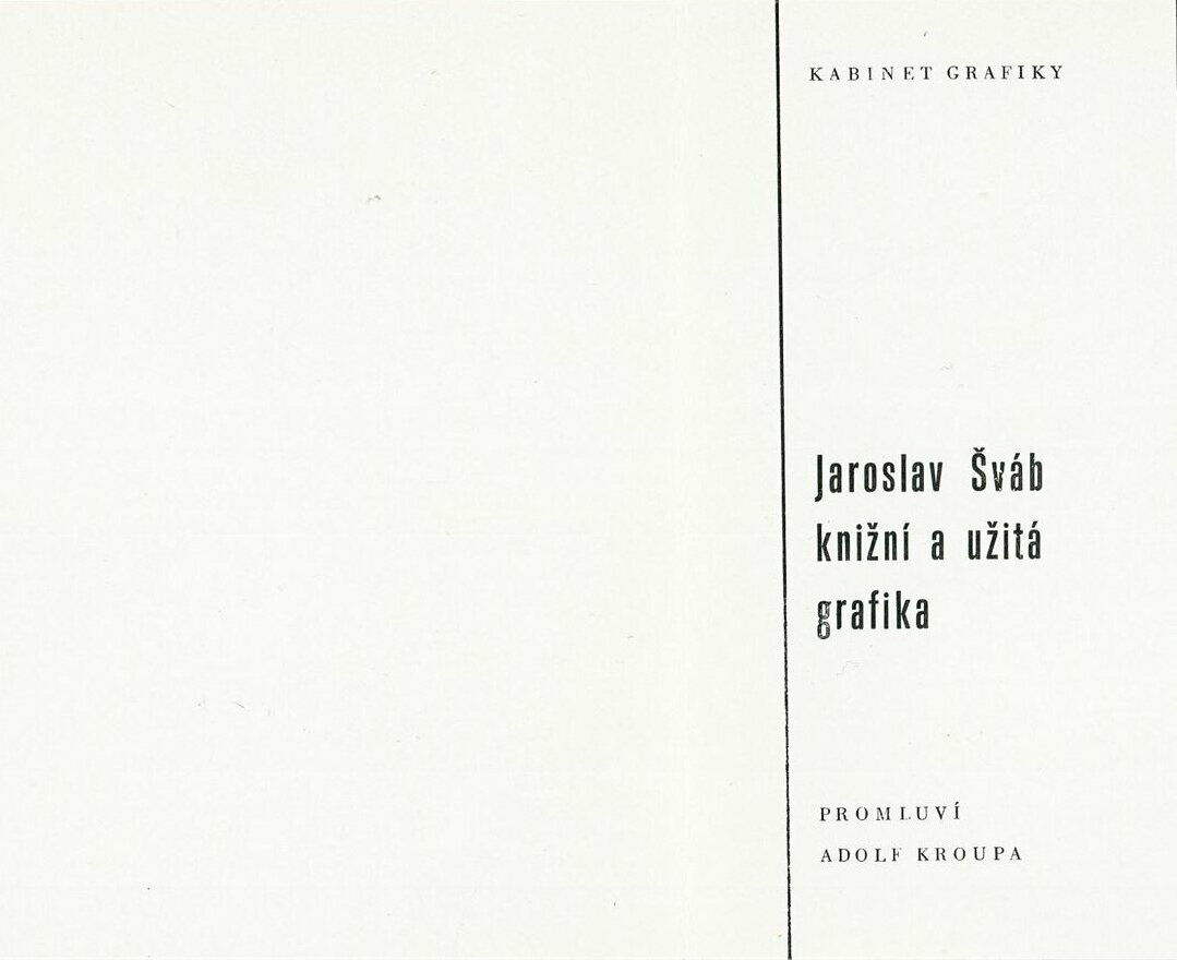 Jaroslav Šváb – knižní a užitá grafika